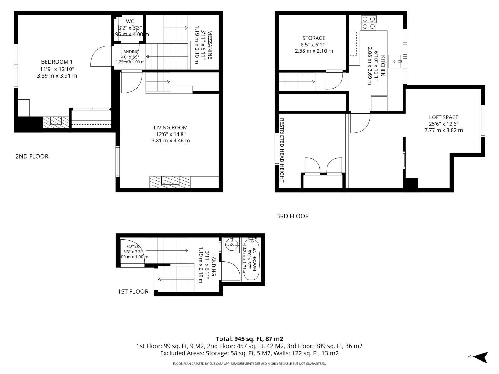 59c, Dukes Avenue, London floorplan
