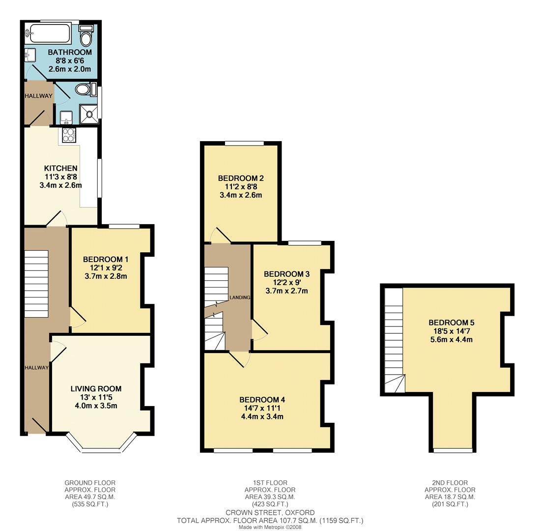 Crown Street, Oxford floorplan