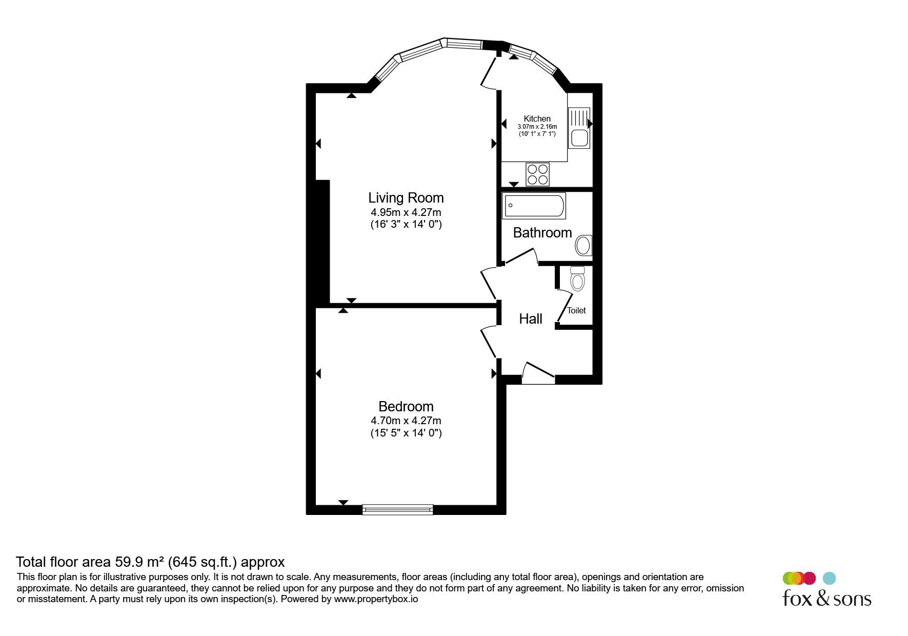 Flat 3, 221, Terminus Road, Eastbourne floorplan