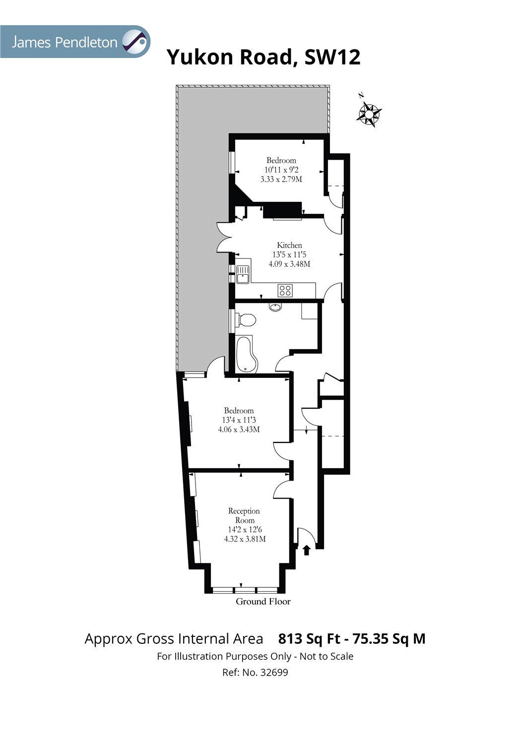 2 Bedrooms Flat to rent in Yukon Road, Clapham South, London SW12