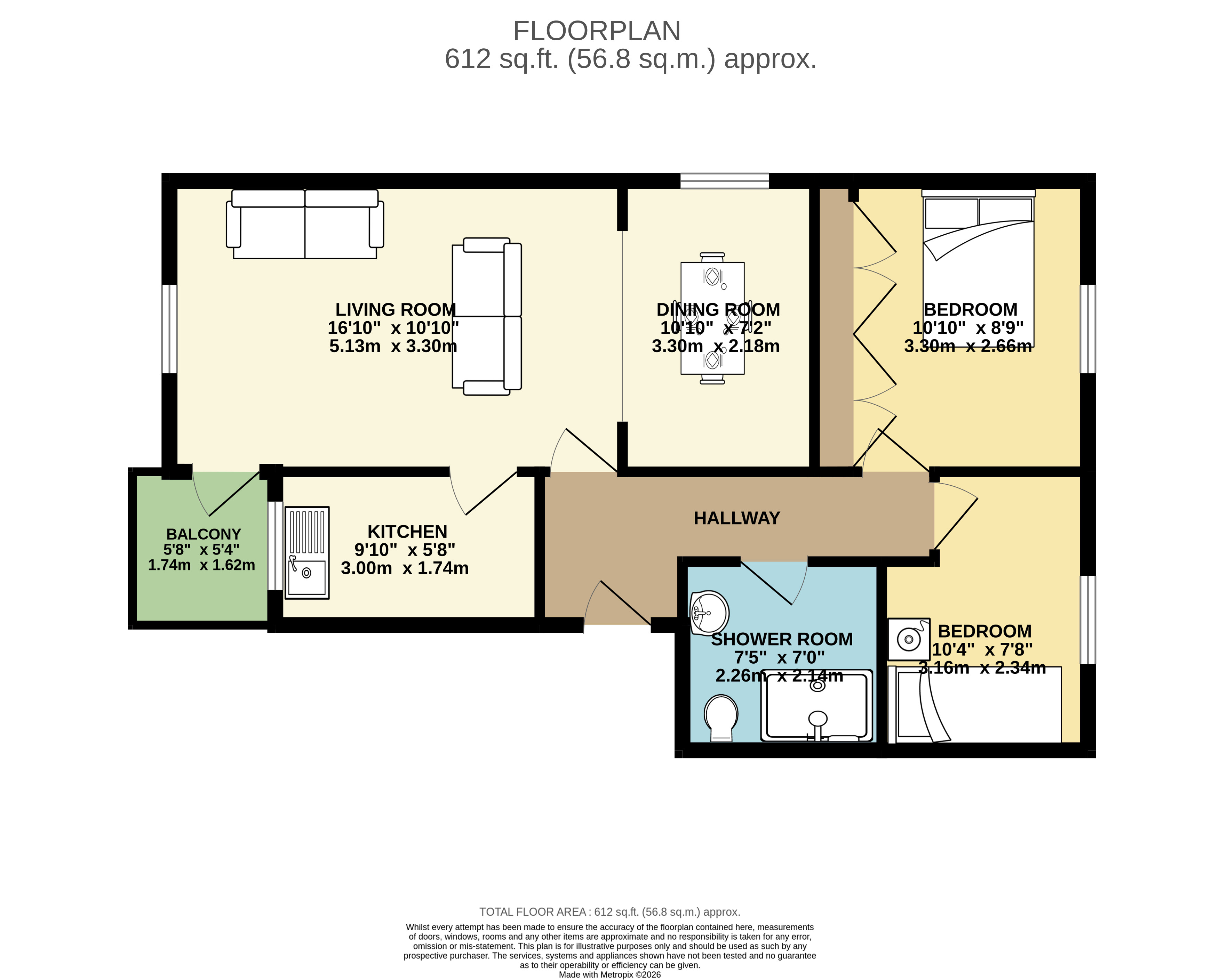 32, Alexandra Court, East Yorkshire floorplan