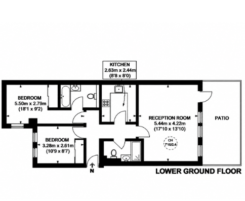 Kensington Gardens Square, London floorplan