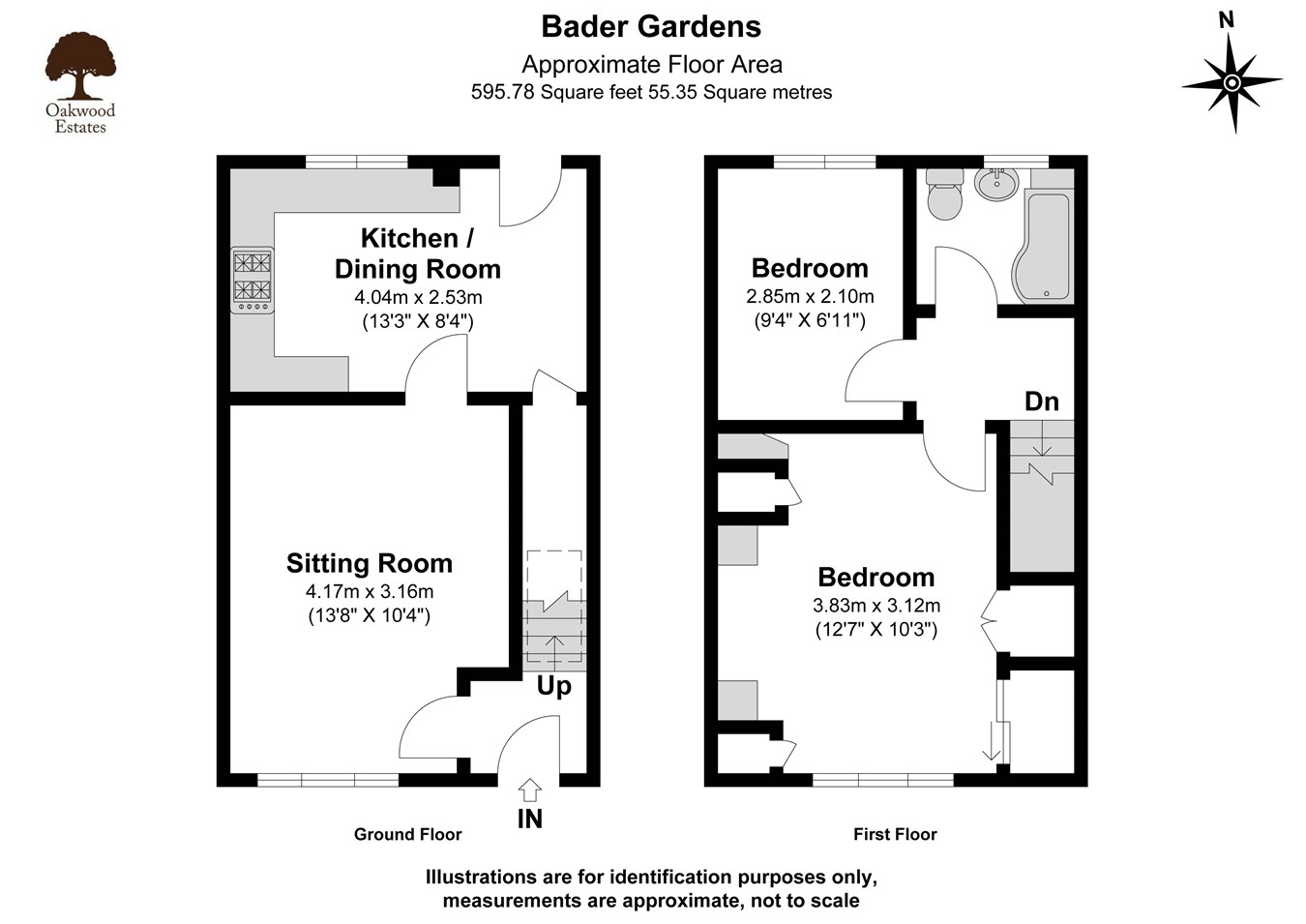 Bader Gardens, Slough SL1, 2 bedroom end terrace house for sale