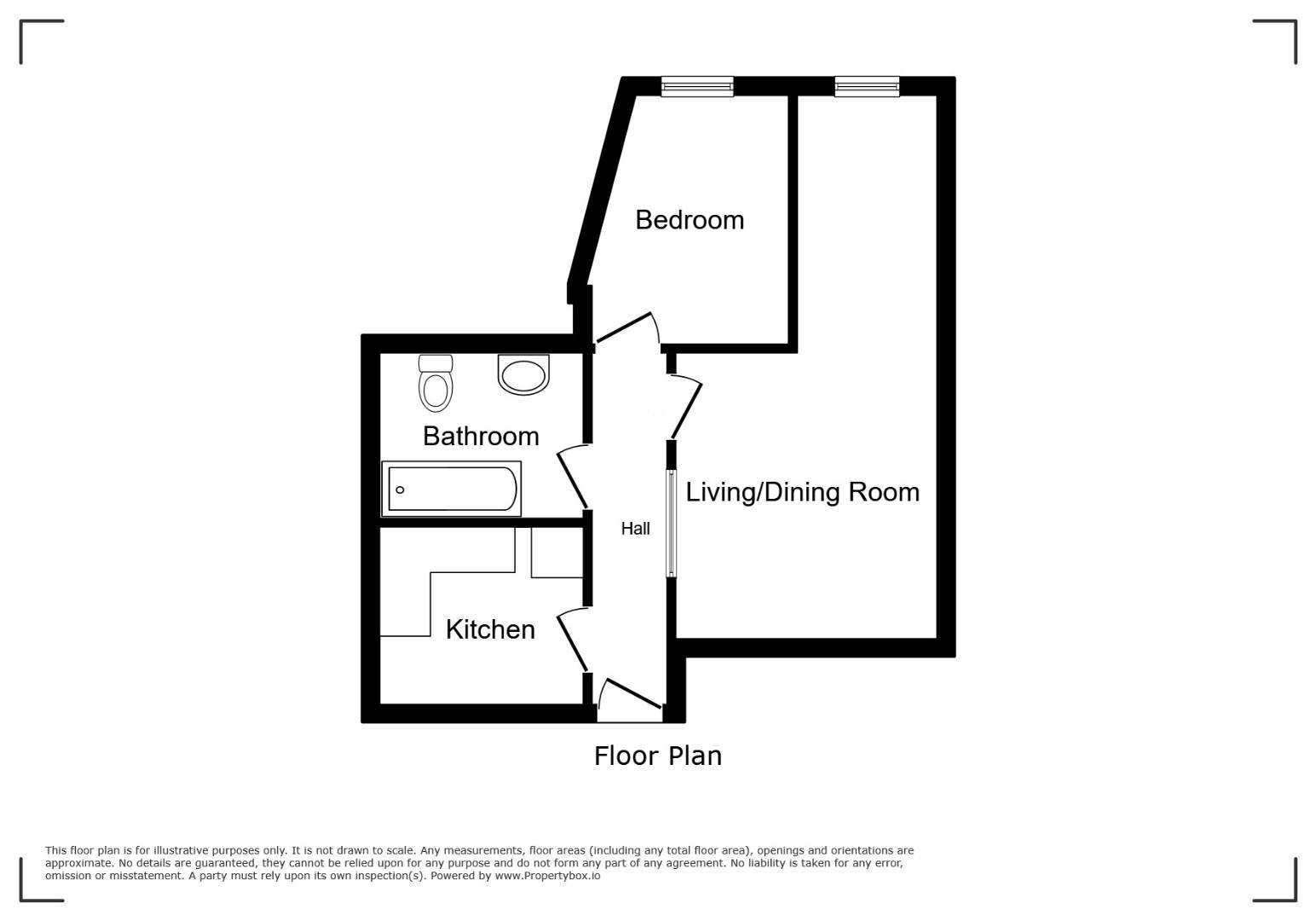 Flat 2, 5 Walters Yard, Bromley floorplan