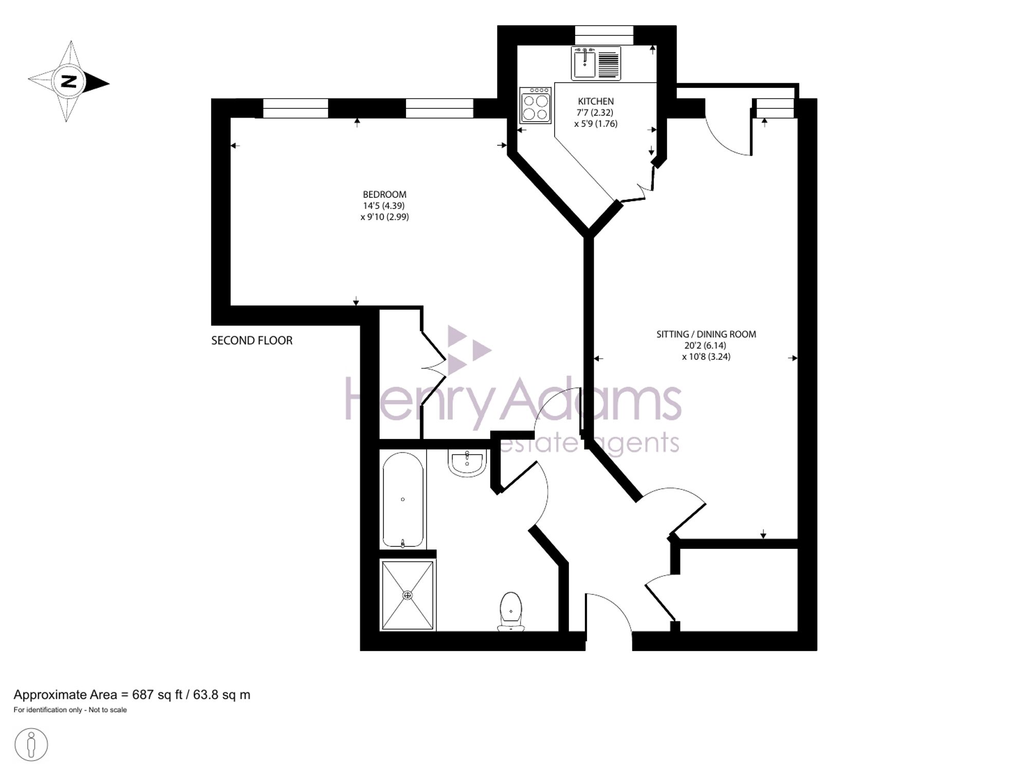 37 Byron Court Stockbridge Road, Chichester floorplan
