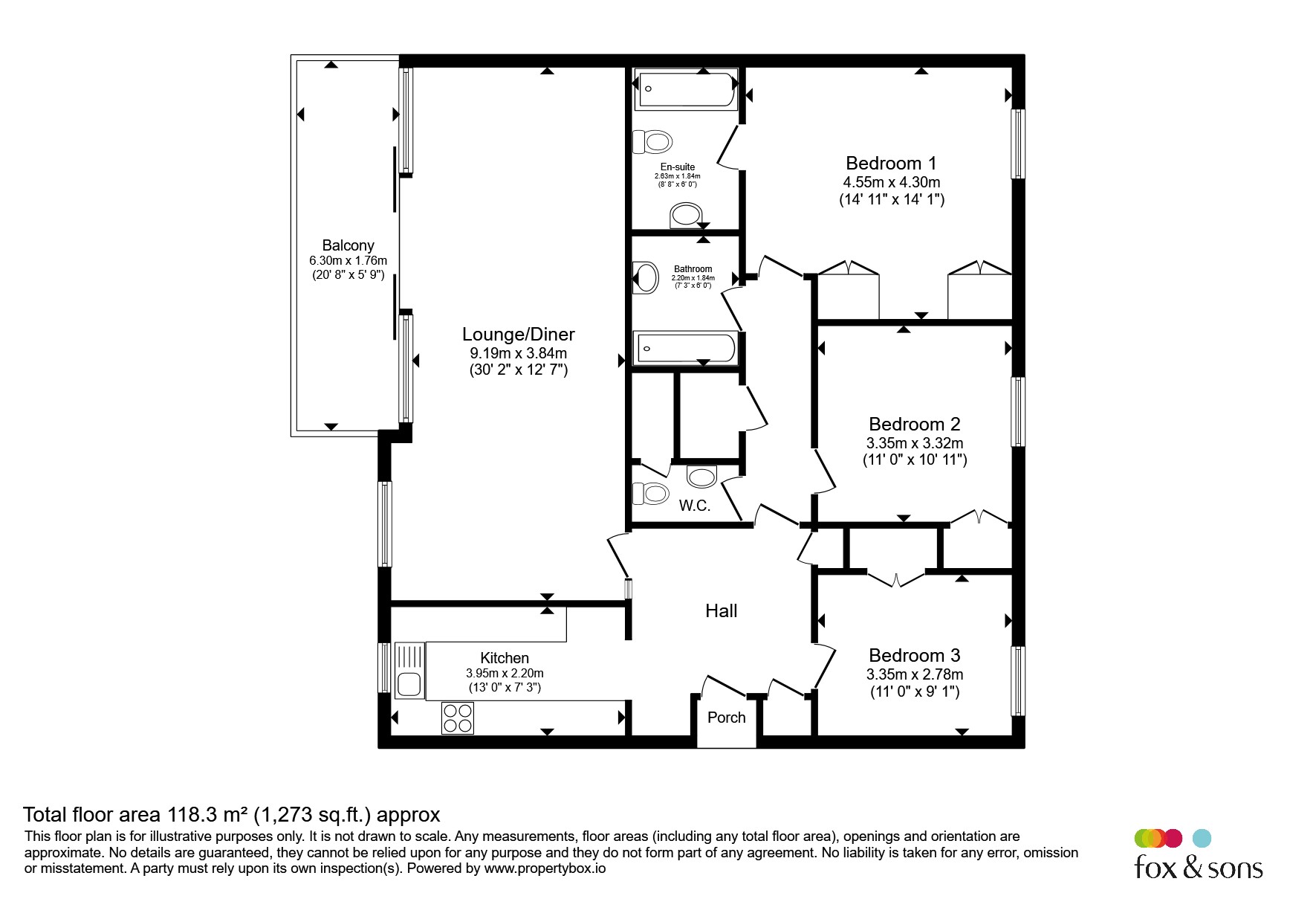 40, Admirals Walk, Bournemouth floorplan