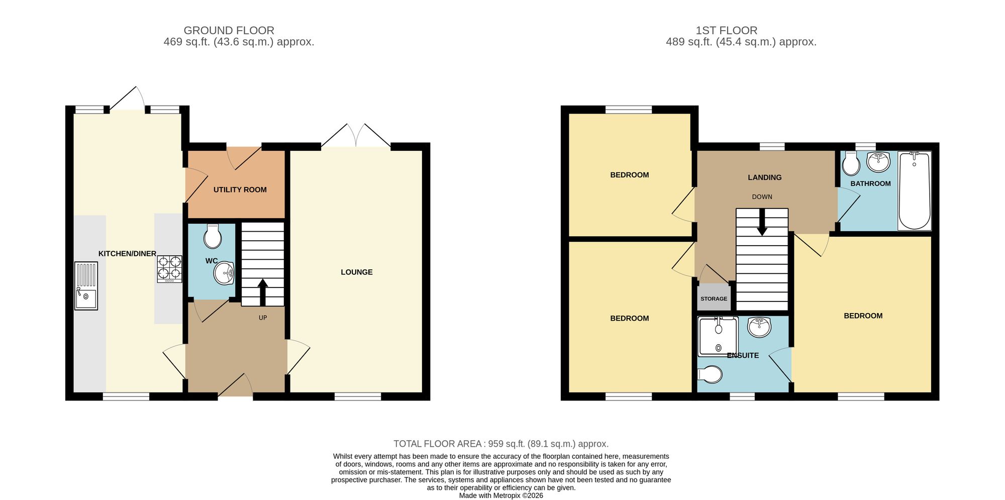 119 Mill Meadows Lane, Filey floorplan