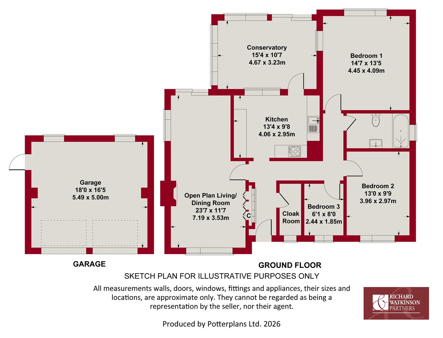 Home Paddock, 16 Dickmans Lane, Harby floorplan