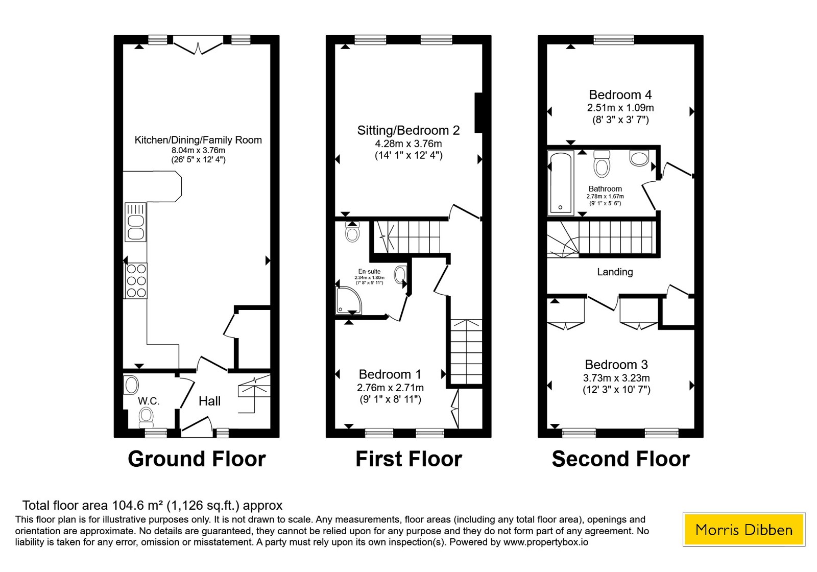 75, White's Way, Hampshire floorplan