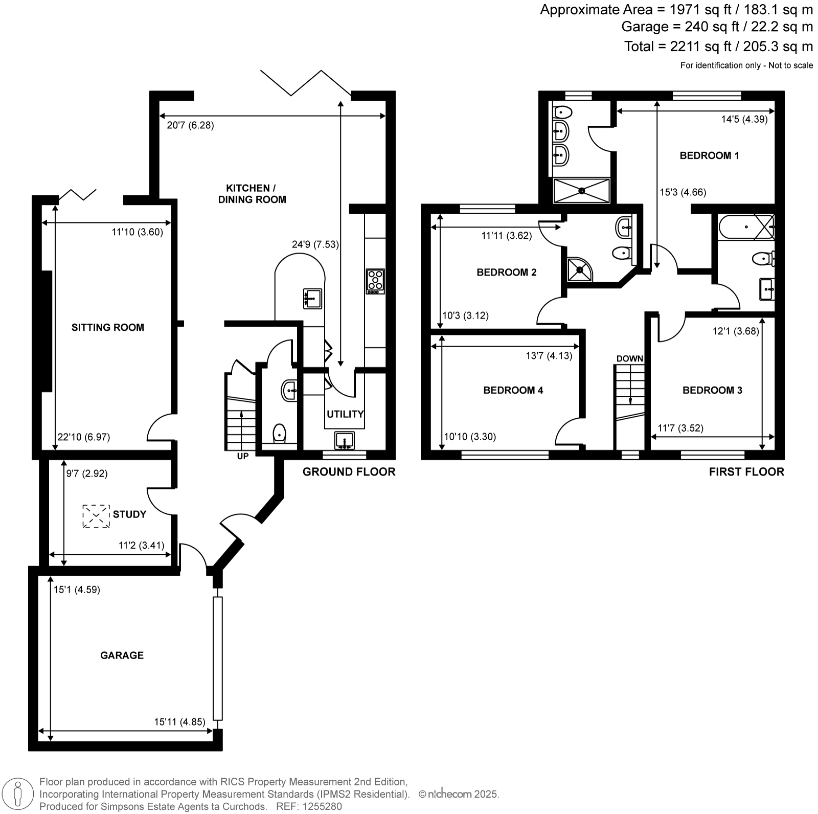 Church Road, Great Bookham, KT23 floorplan