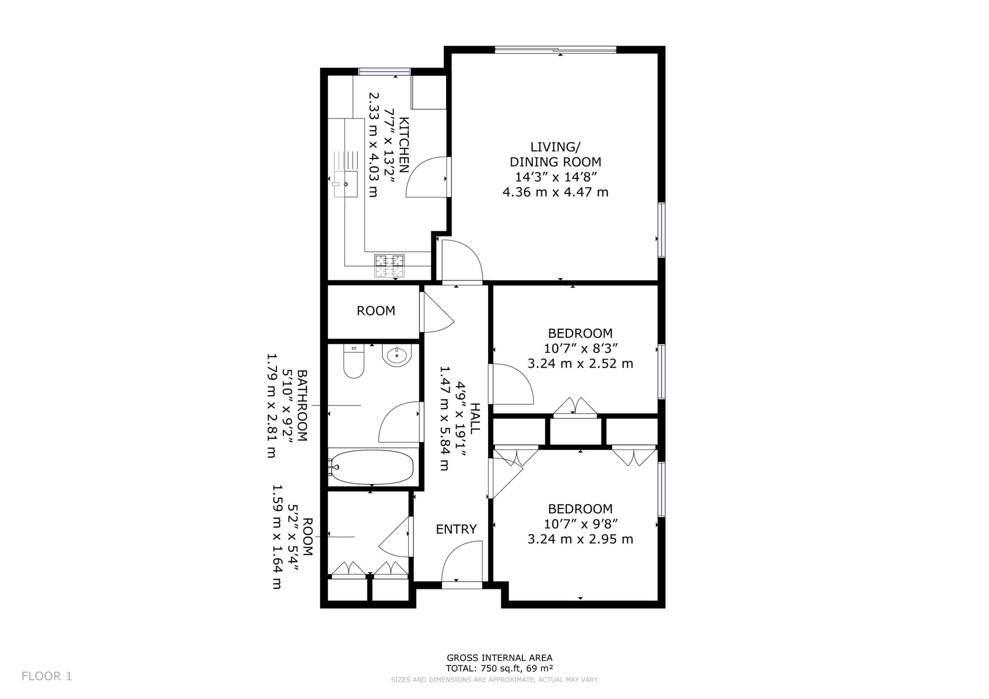 Flat 5, Norham End Norham Road, Oxford floorplan