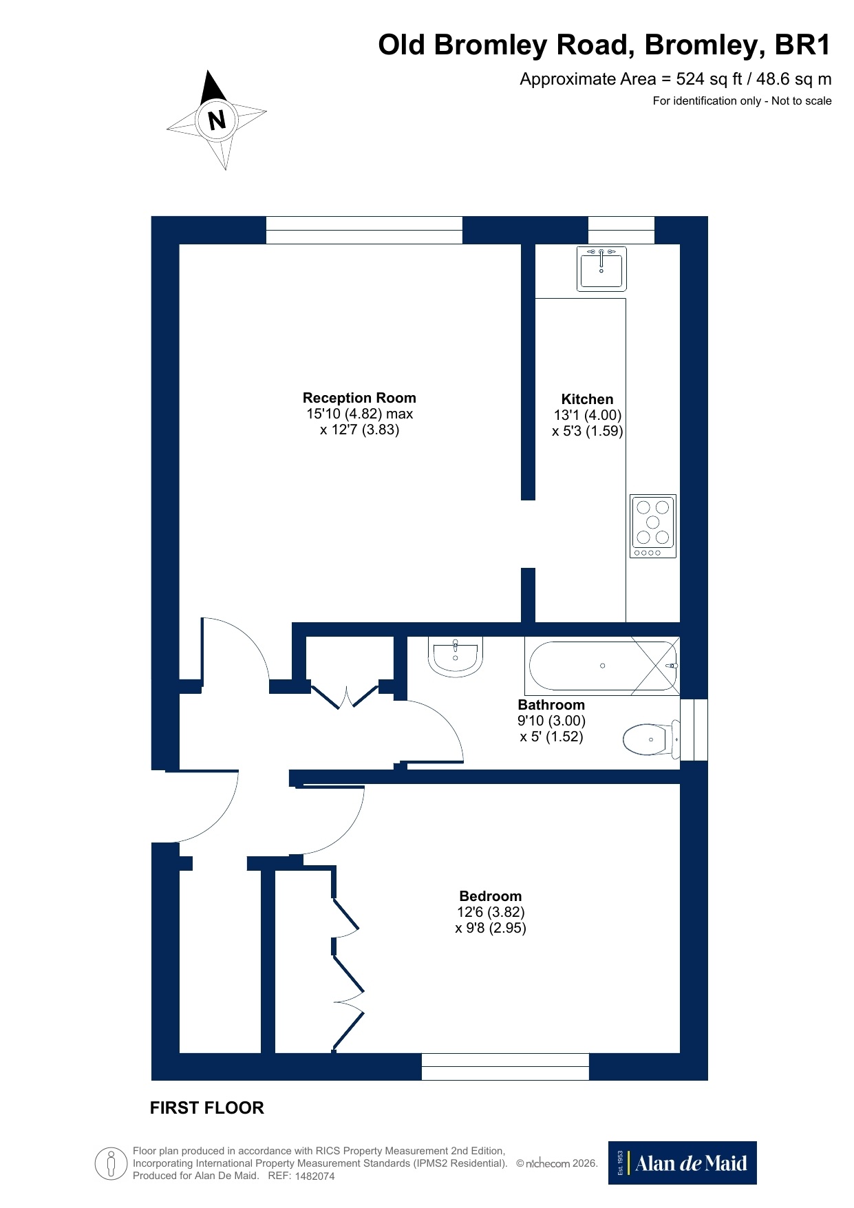 Flat 6, Cork House, 20, Old Bromley Road, Bromley floorplan