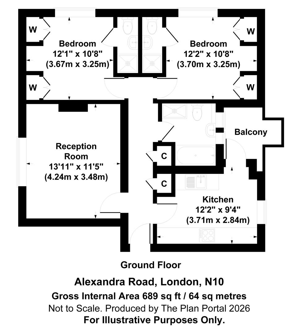 263, Alexandra Road, London floorplan