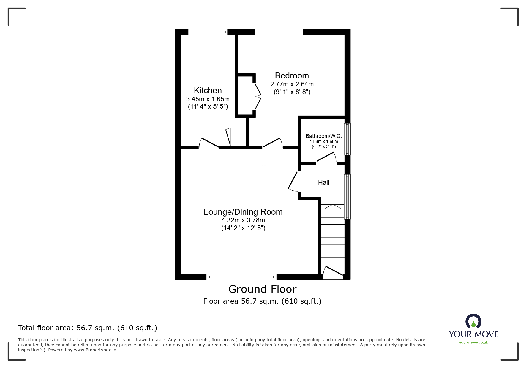 35, Worcester Grove, Wolverhampton floorplan