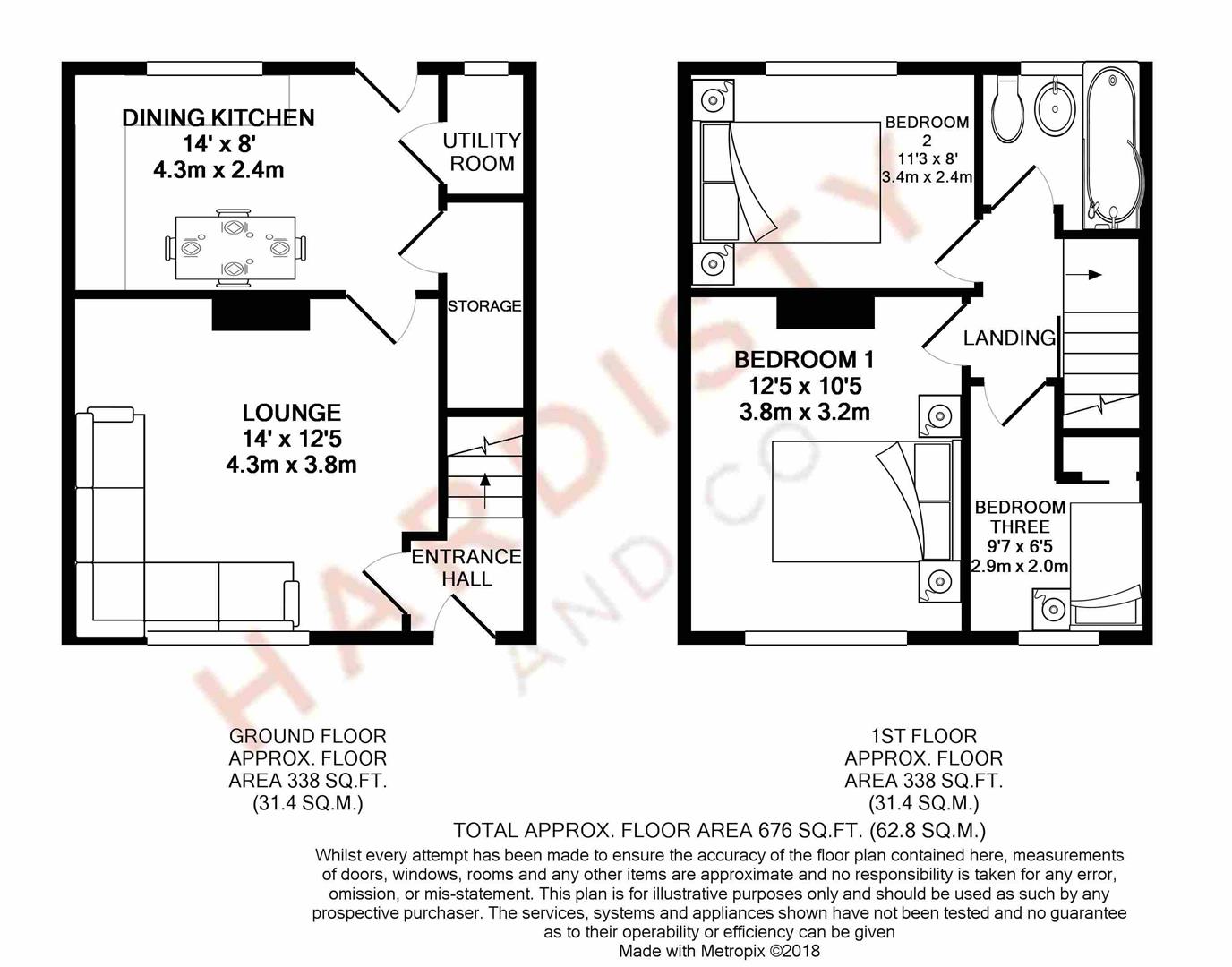 3 Bedrooms Terraced house for sale in Sussex Avenue, Horsforth, Leeds LS18