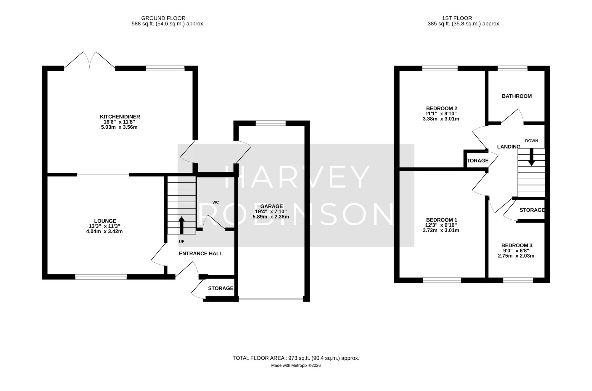 2 Kent Close, St. Ives floorplan