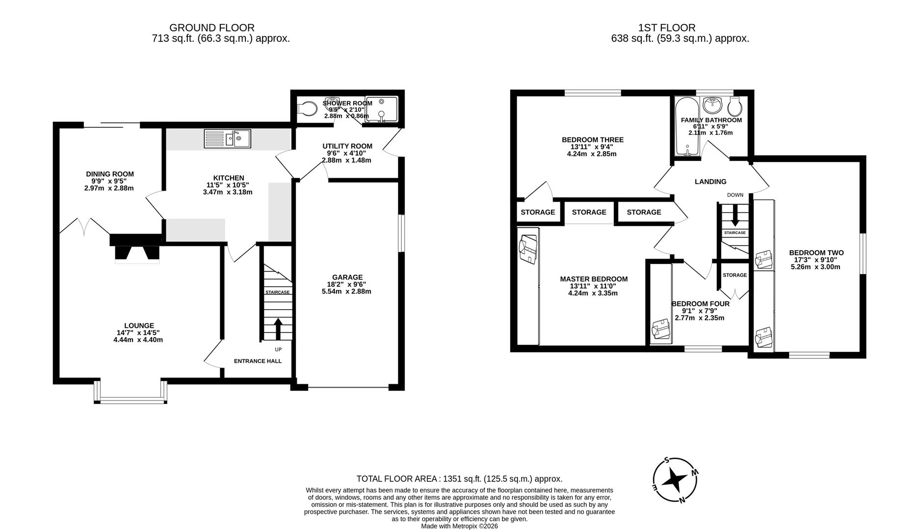 44, Southdowns Road, Chorley floorplan