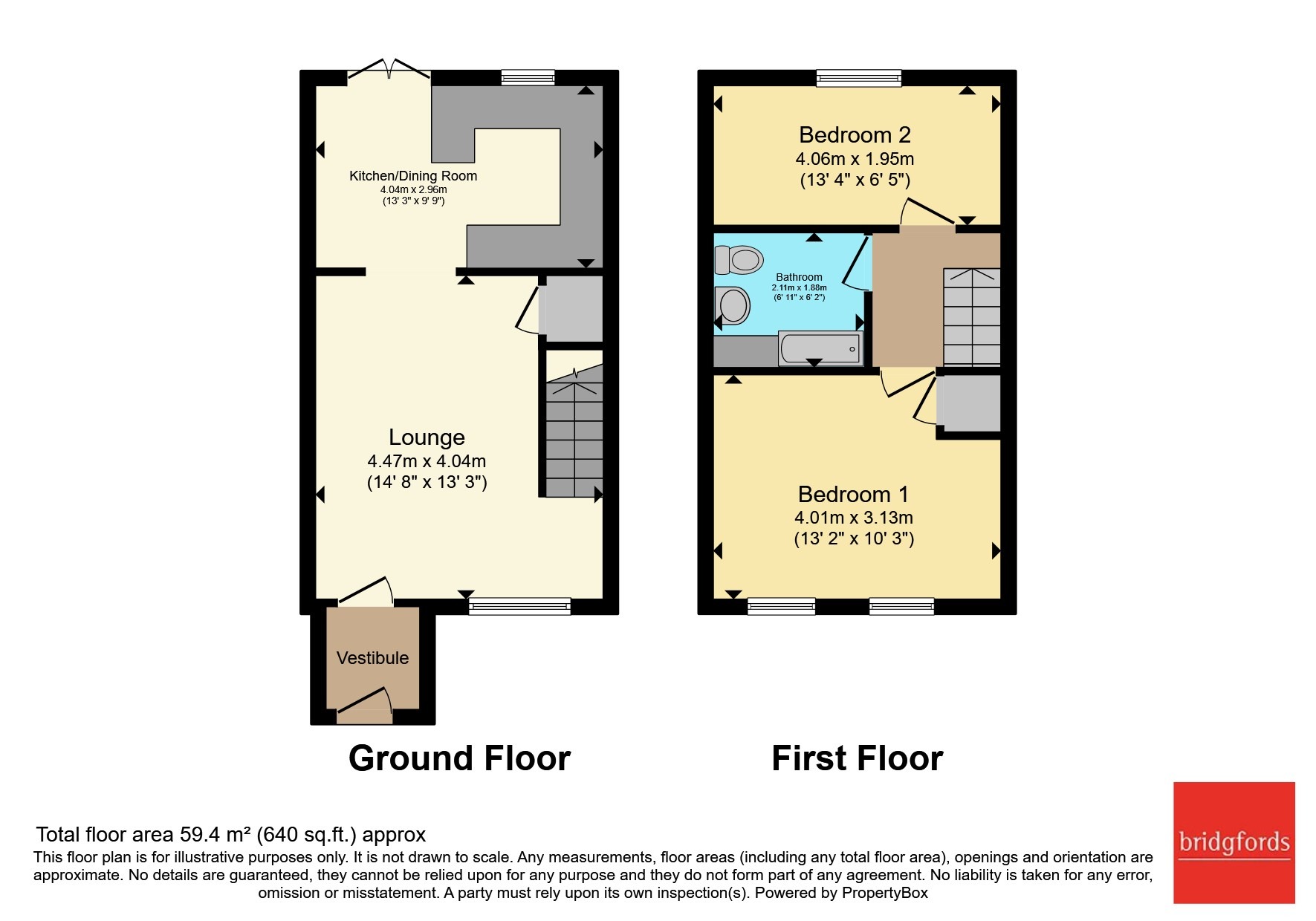 8, Skipton Close, Preston floorplan