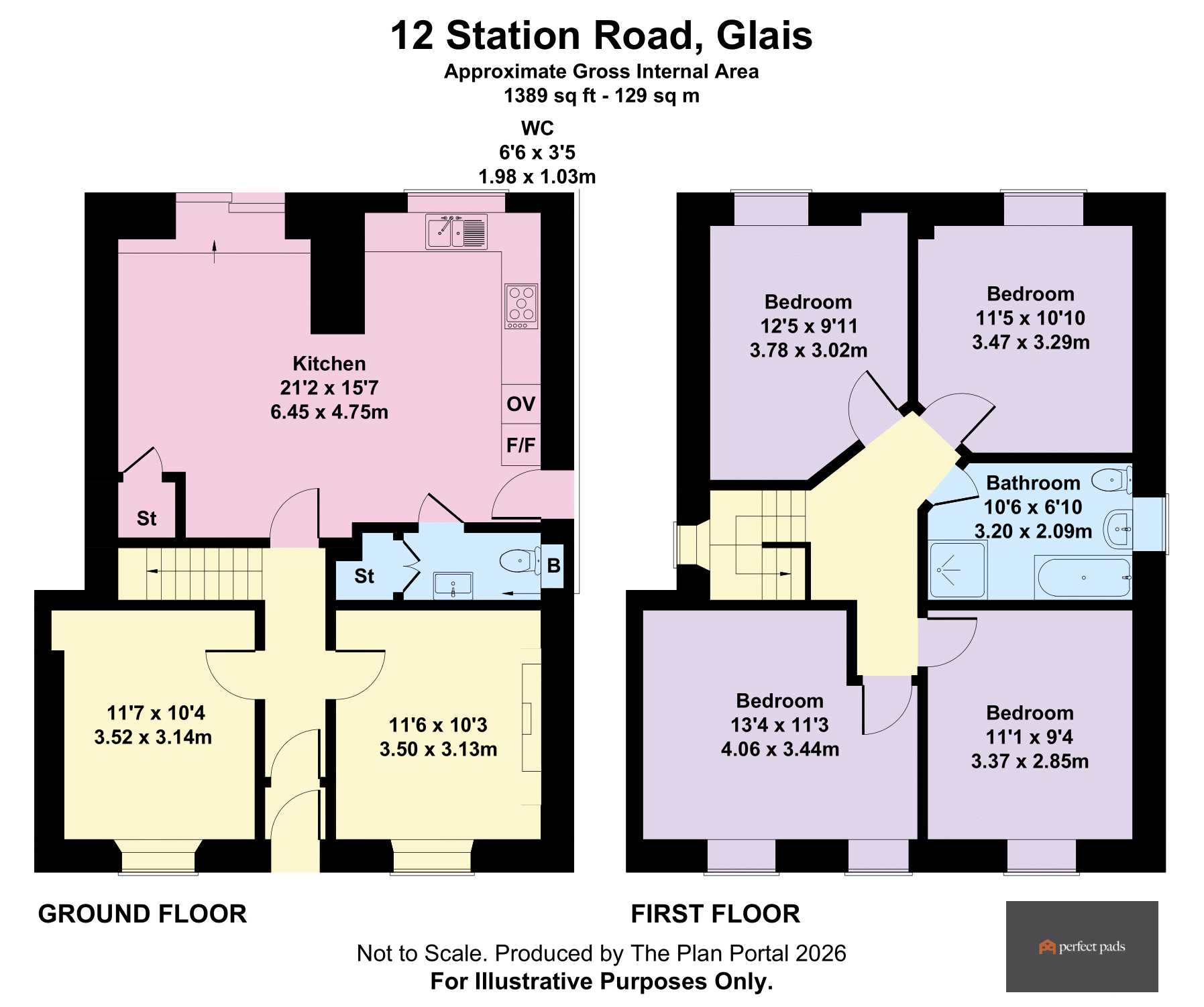 12 Station Road, Swansea floorplan