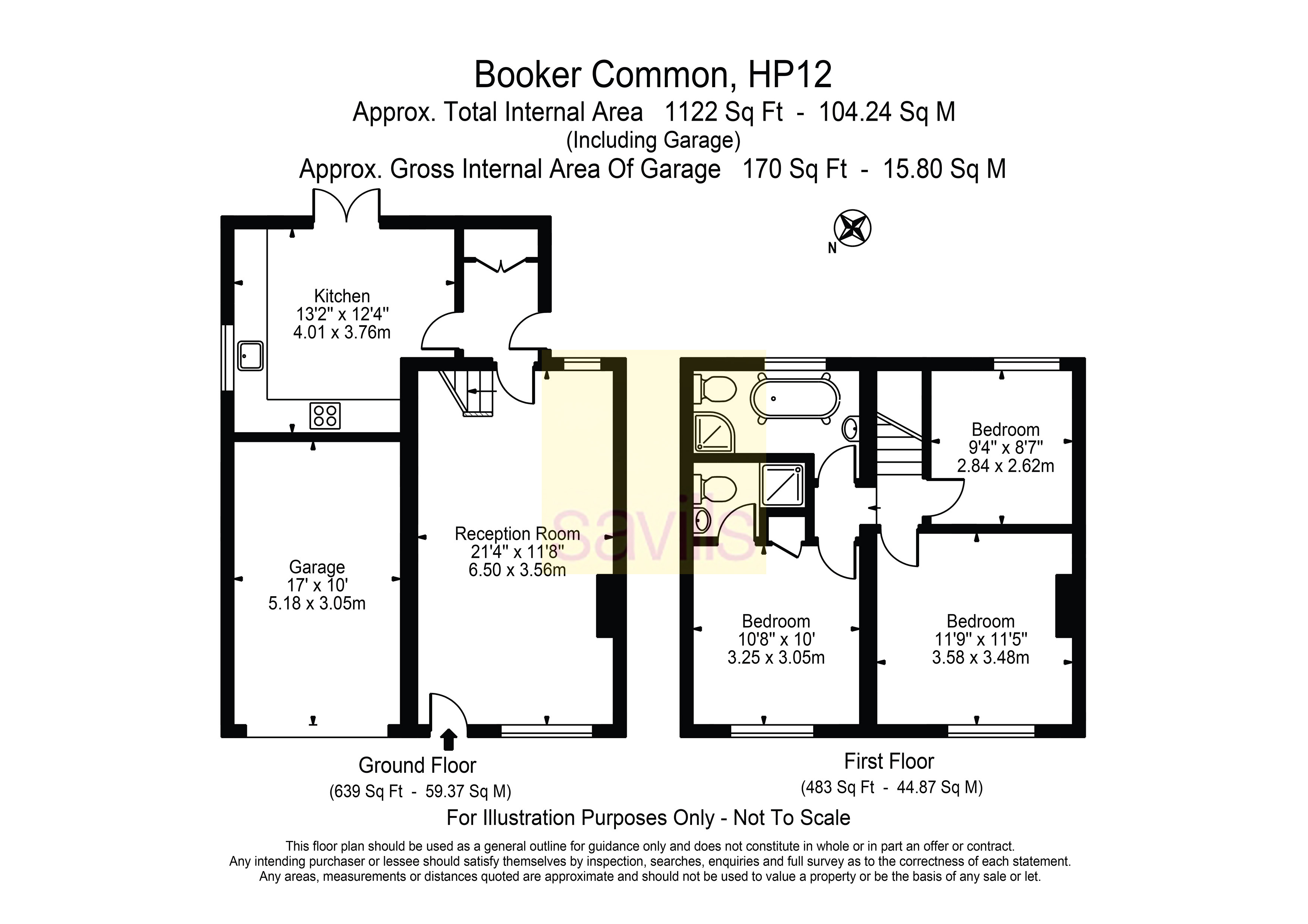 1 Woodside View,, Booker Common, Buckinghamshire floorplan