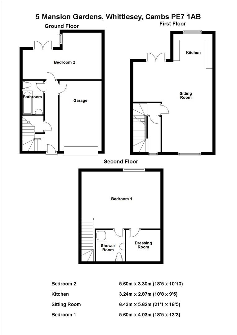 5, Mansion Gardens, Whittlesey floorplan