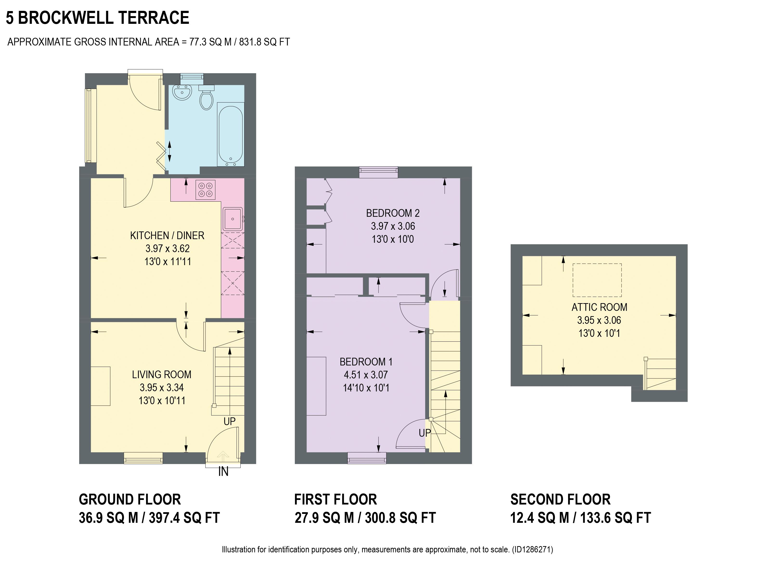 5, Brockwell Terrace, Chesterfield floorplan