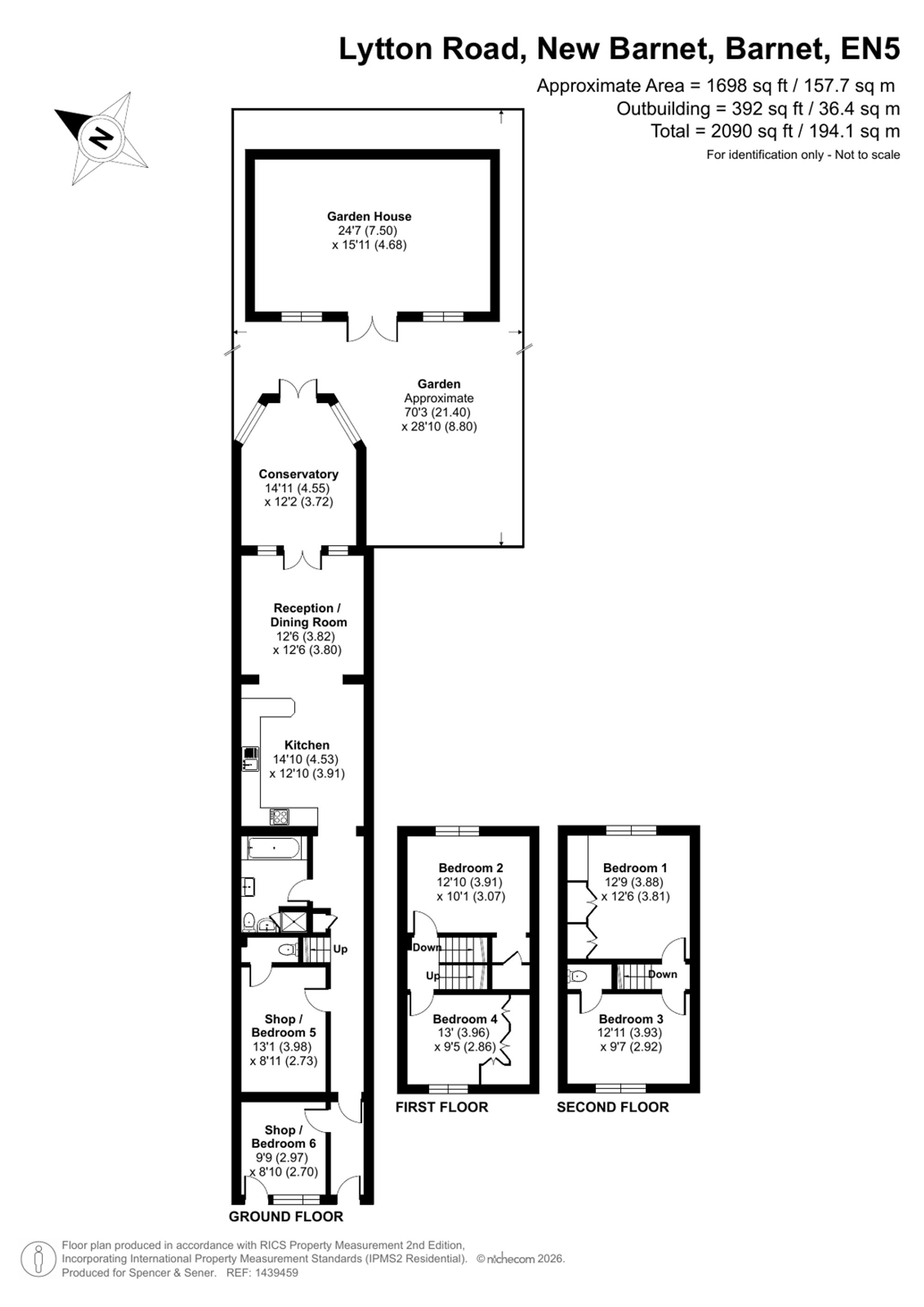 14 Lytton Road, Barnet floorplan