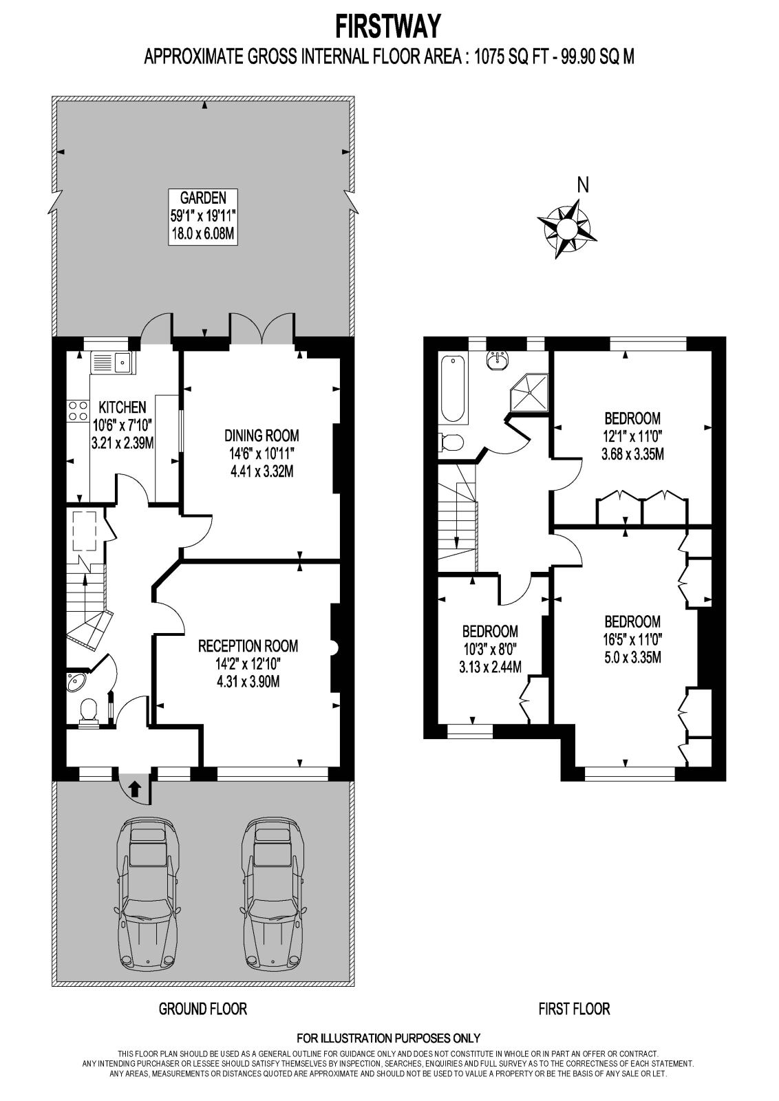32, Firstway, Raynes Park floorplan