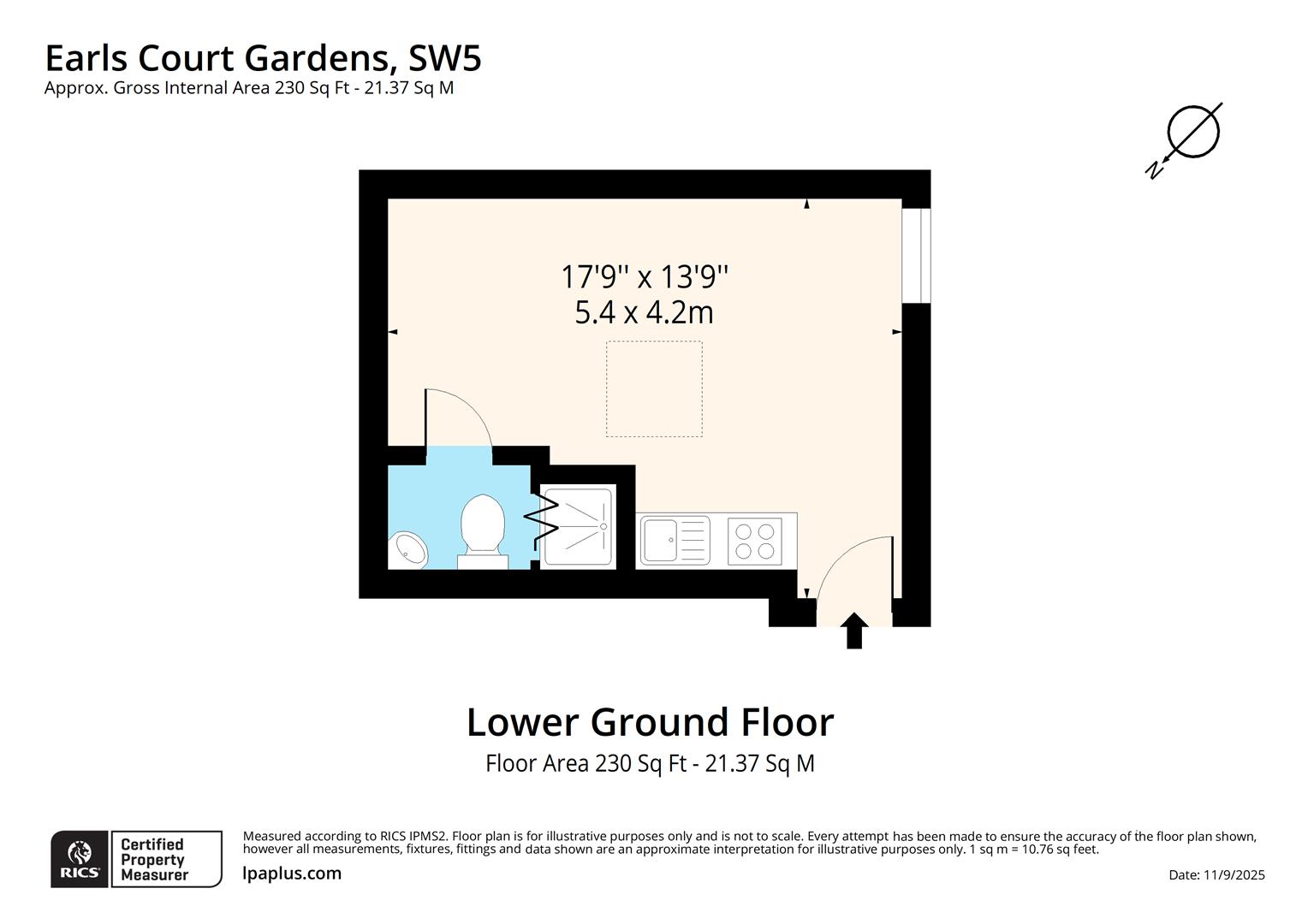Flat 10, 28, Earls Court Garden, London floorplan