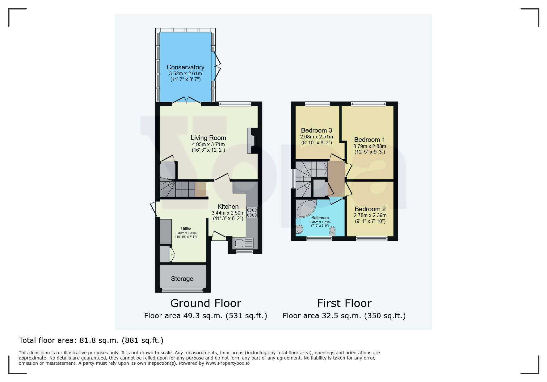 4, Cedar Close, Balby, Doncaster floorplan