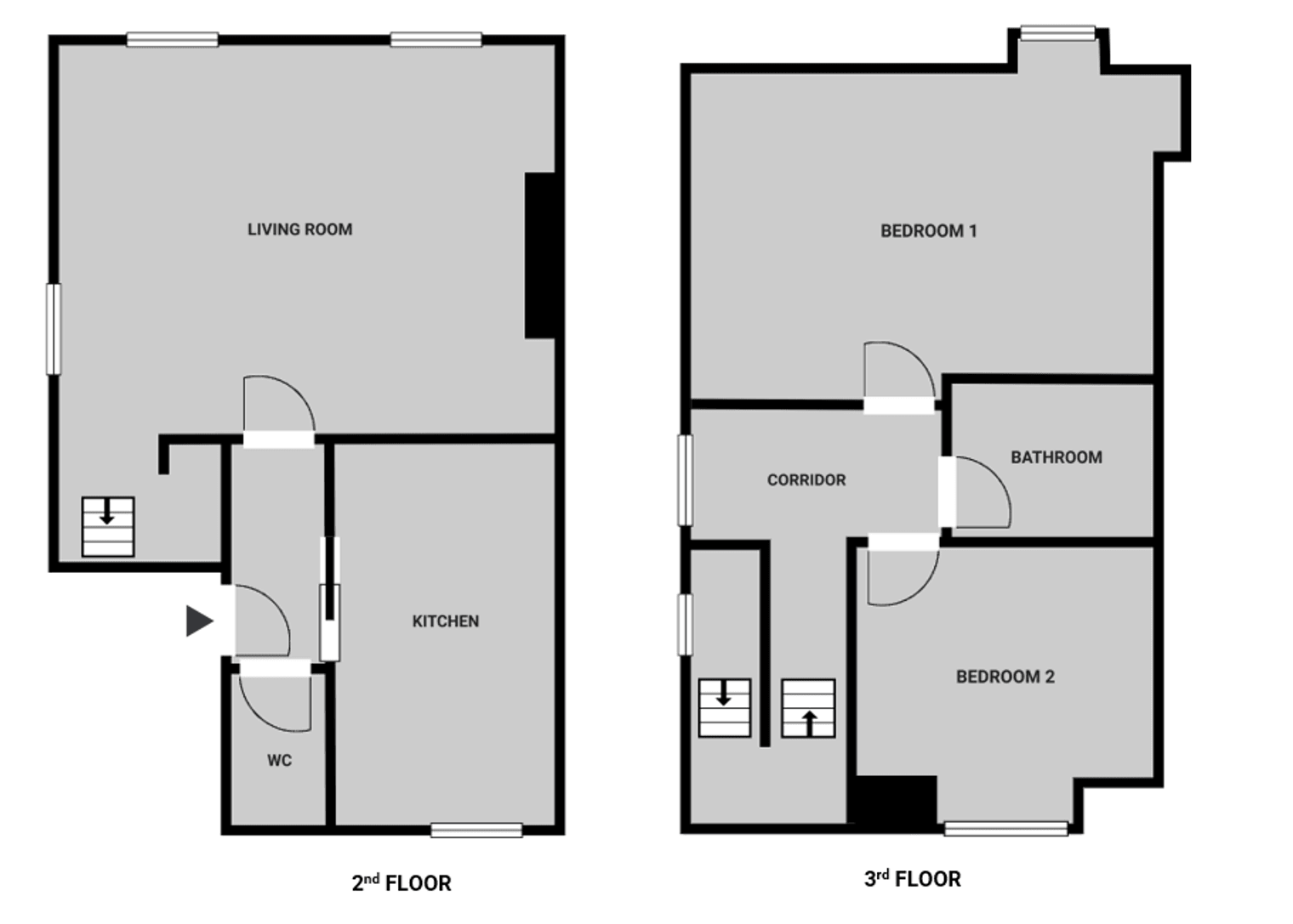 B, Russell Gardens, London floorplan