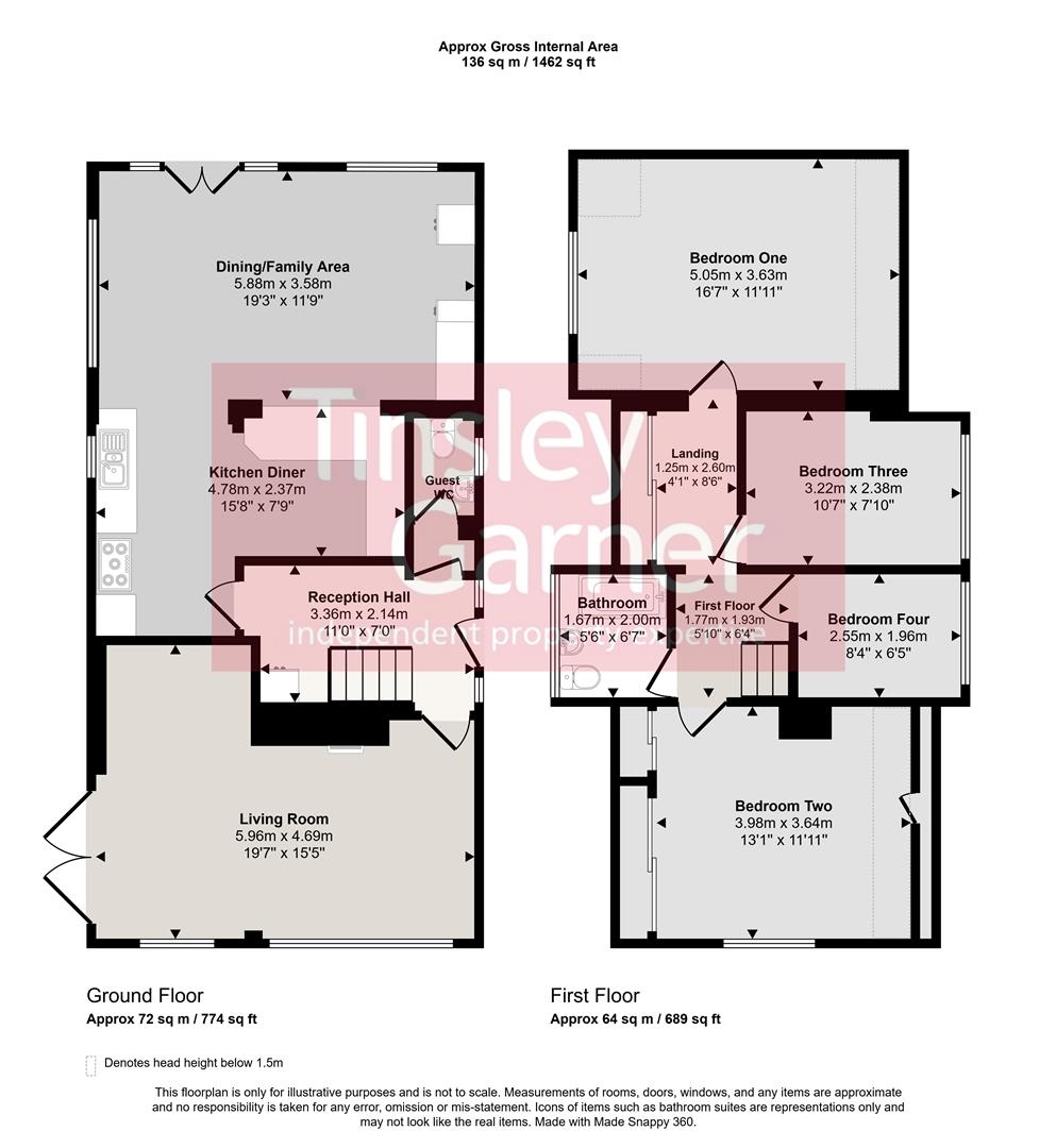 34, Bracken Close, Tittensor floorplan