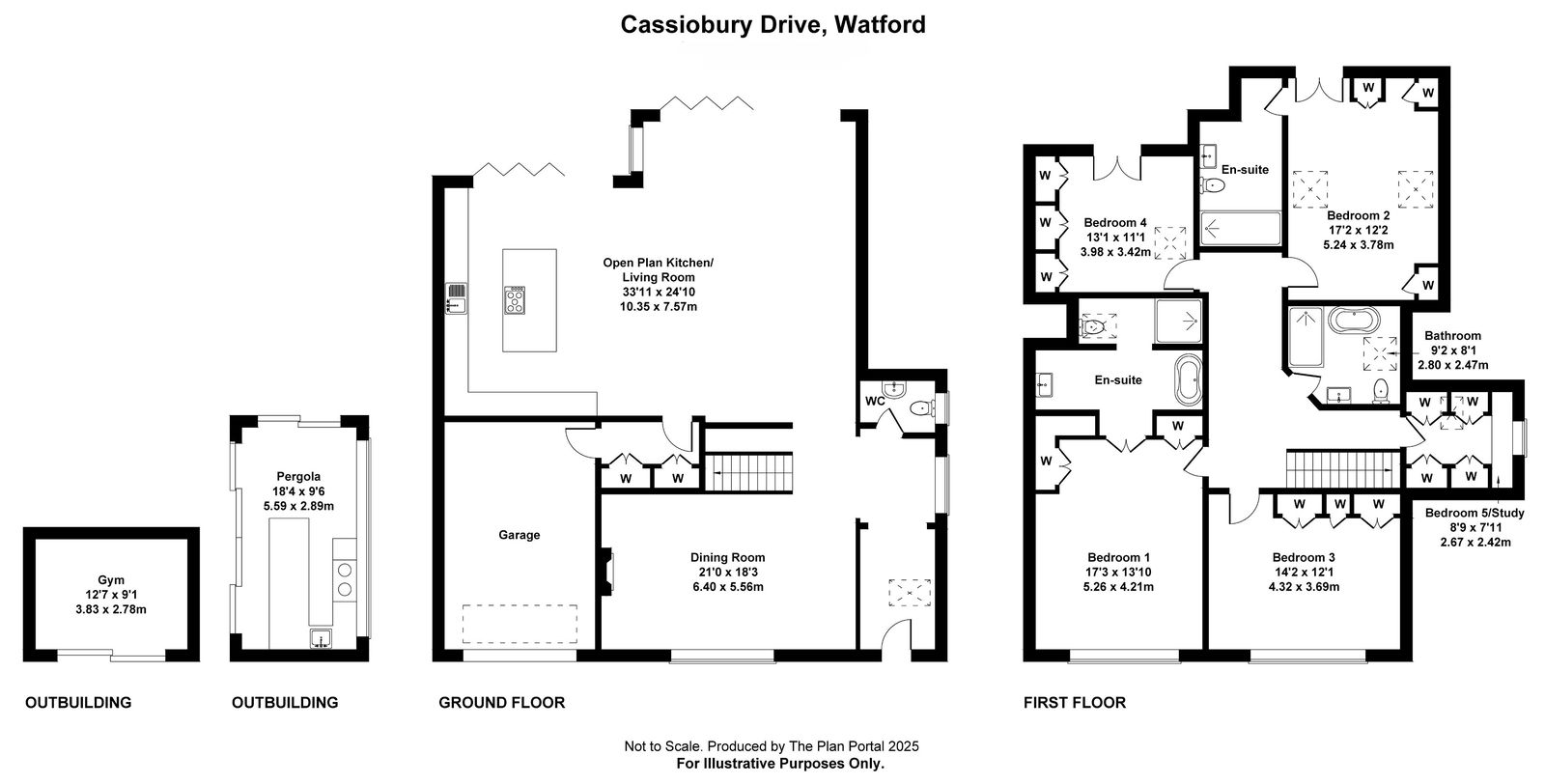 140, Cassiobury Drive, Watford floorplan
