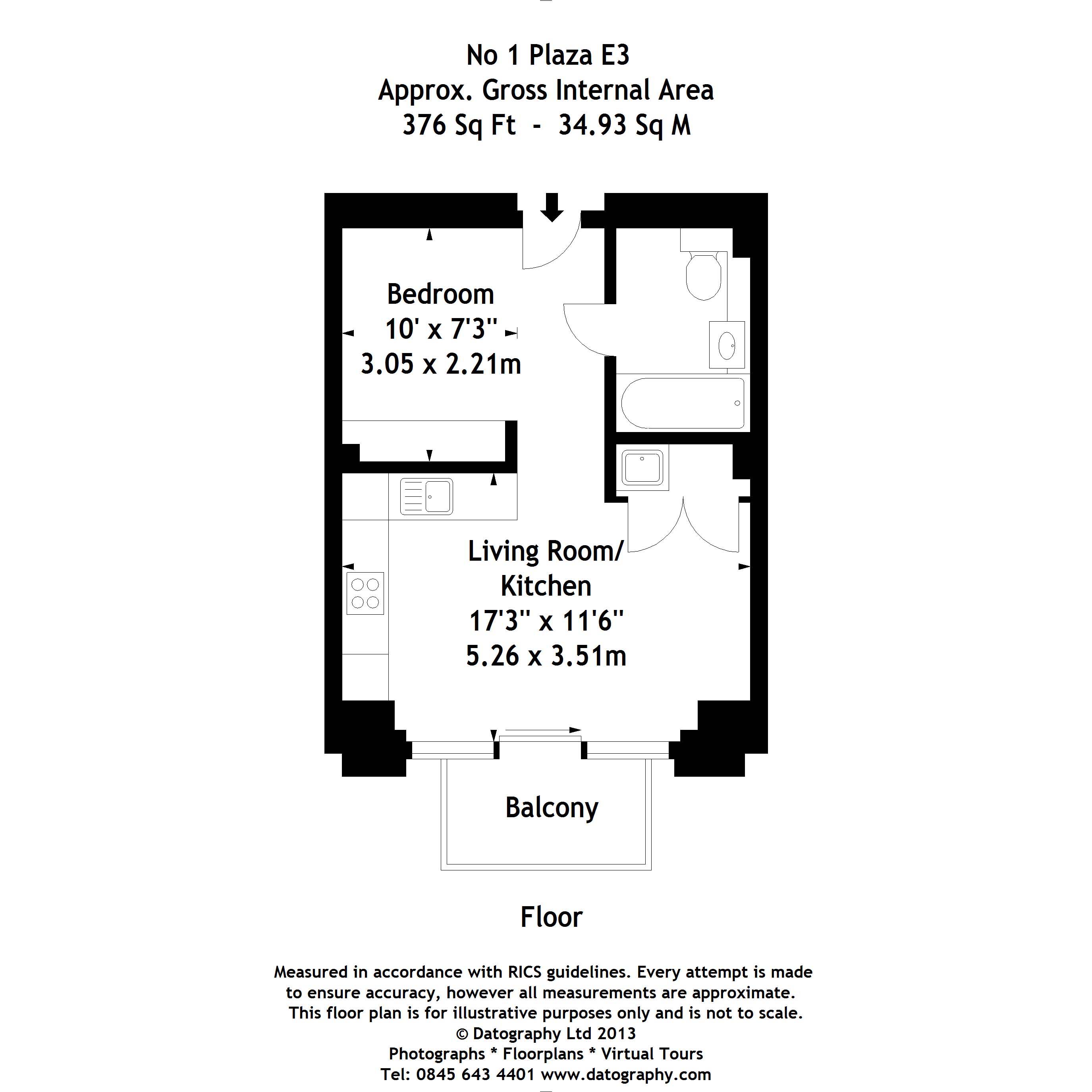 0 Bedrooms Studio to rent in Marner Point, No 1 The Plaza, Bow E3