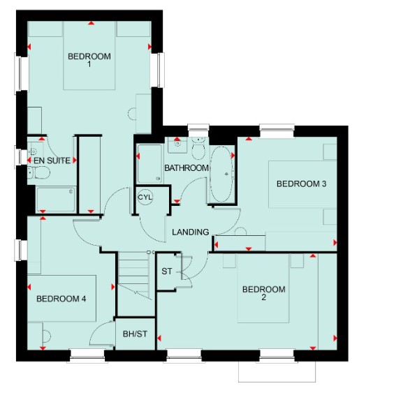 The Avondale, The Damsons, Market Drayton floorplan