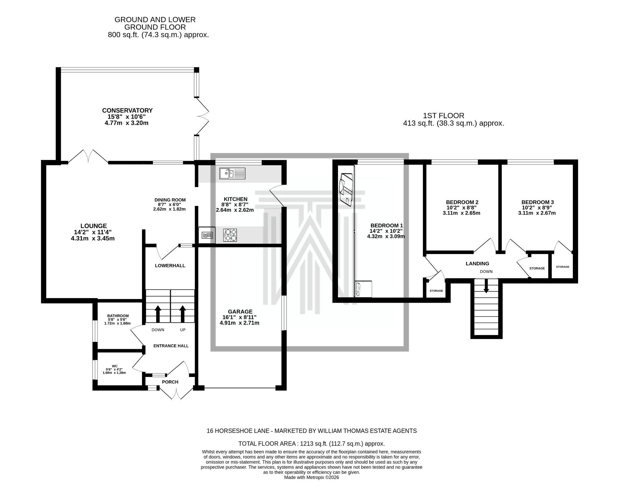 16 Horseshoe Lane, Bolton floorplan