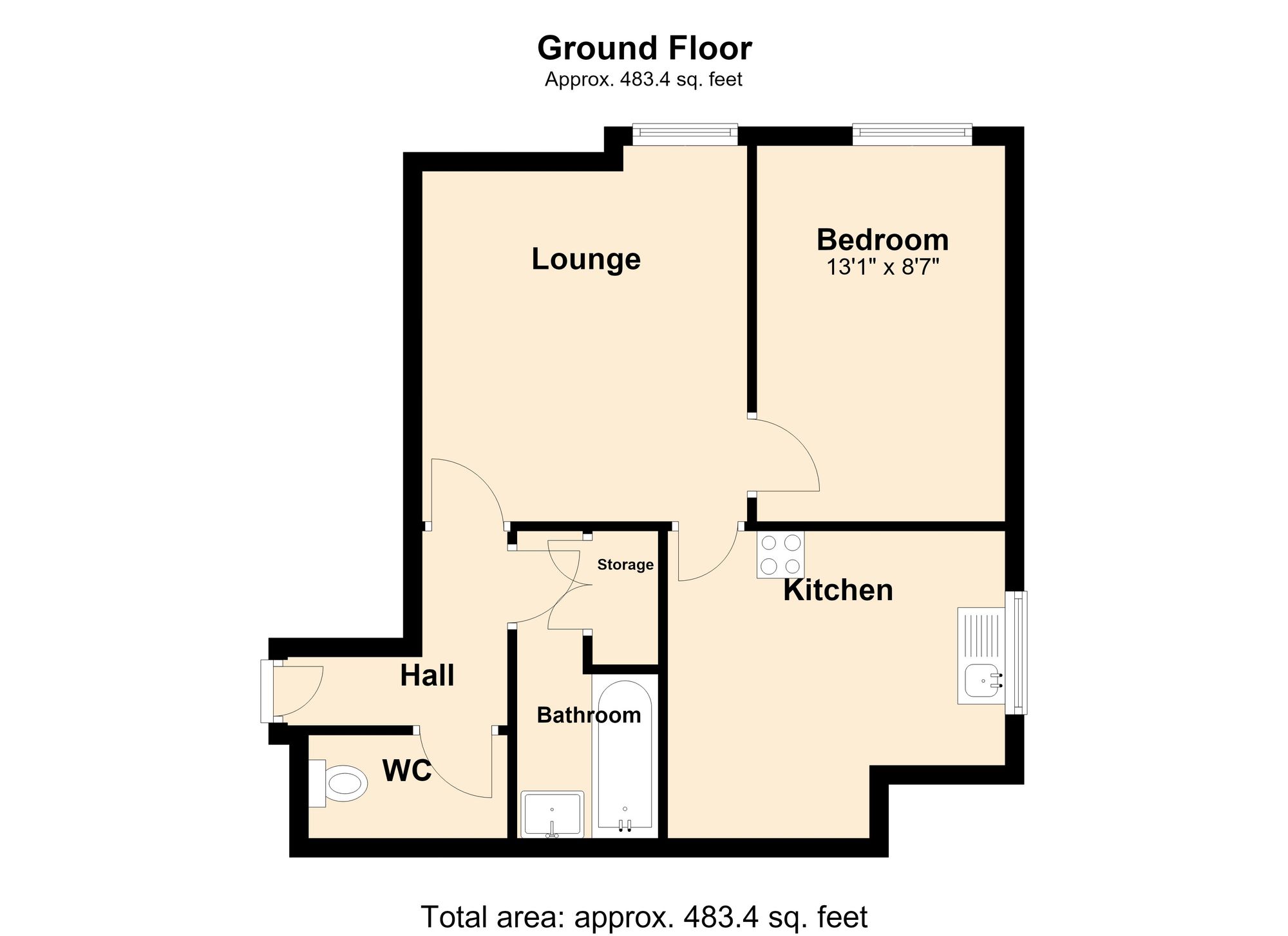 Flat 18, The Old Chapel Victoria Street, Blackburn floorplan