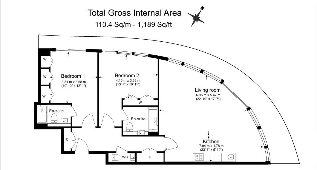 Parr's Way, London floorplan