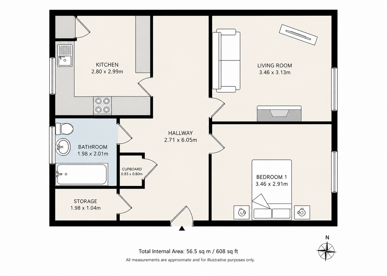 57, Sycamore Close, Canning Town floorplan