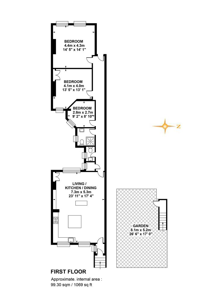 48, Denman Road, London floorplan