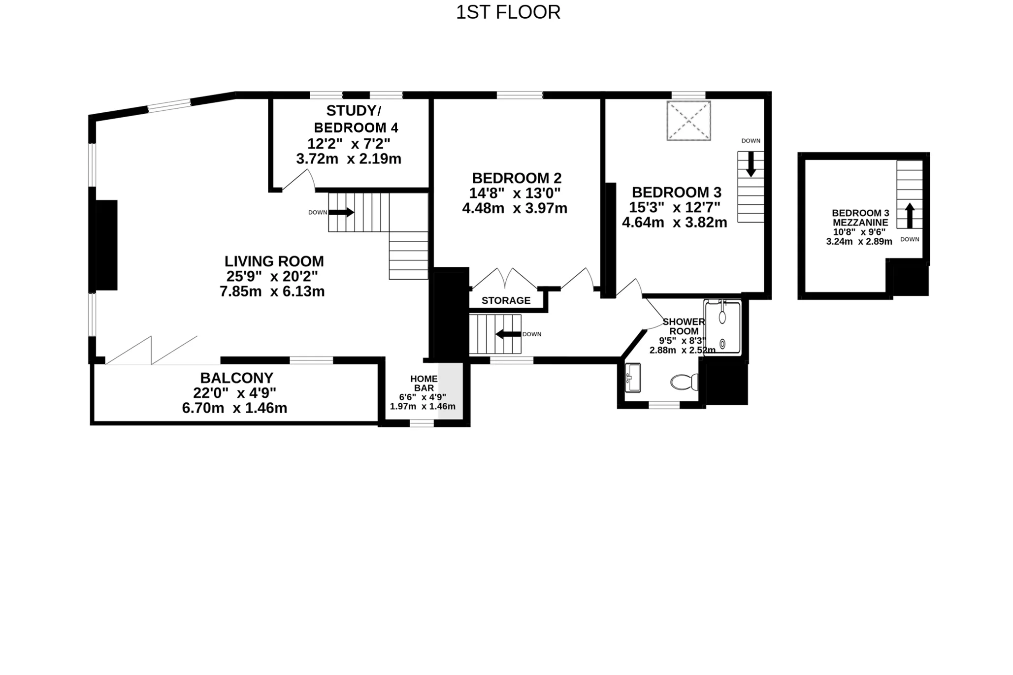 Sycamore House, Kewaigue Hill, Douglas floorplan