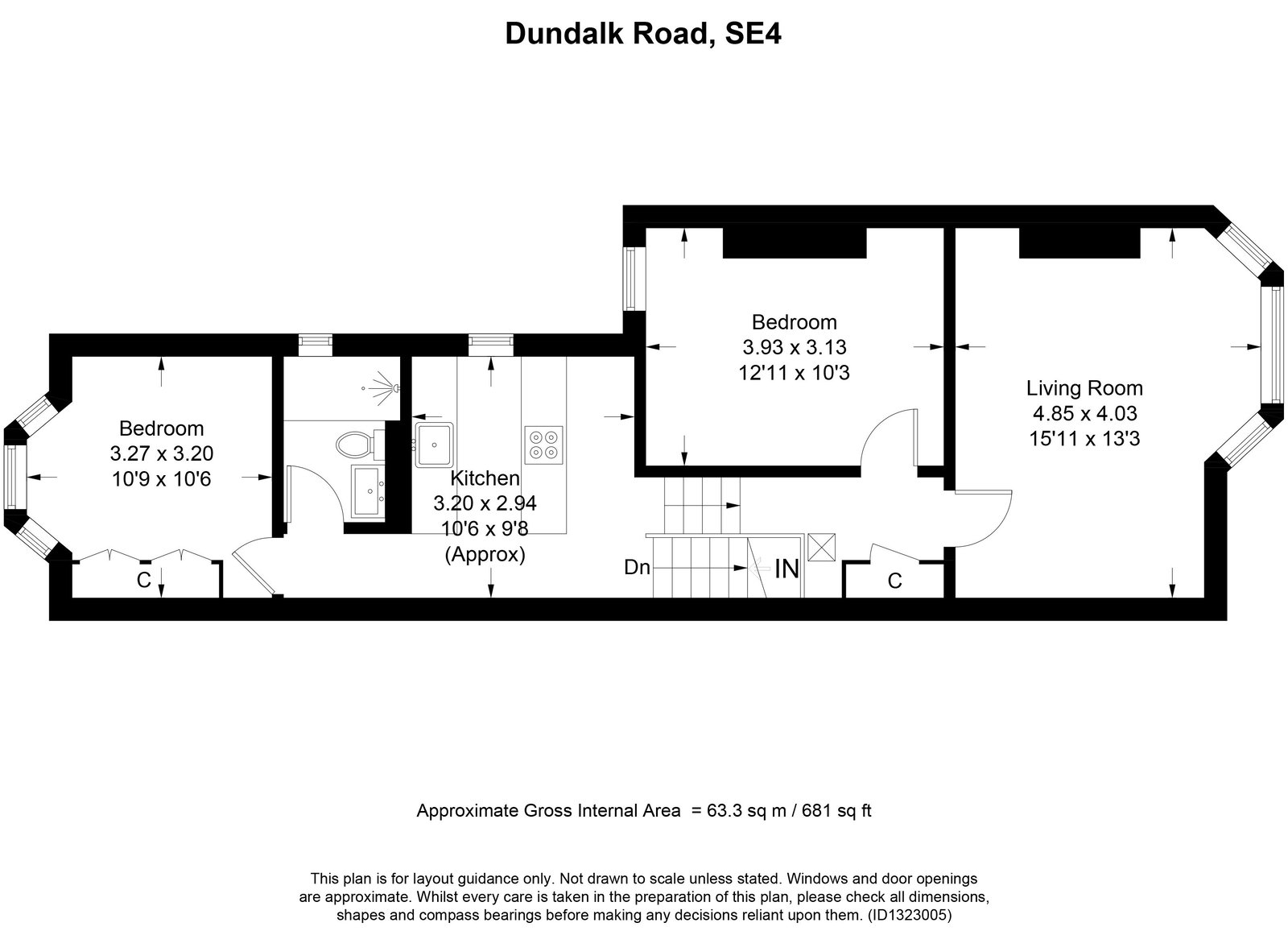 39b, Dundalk Road, London floorplan