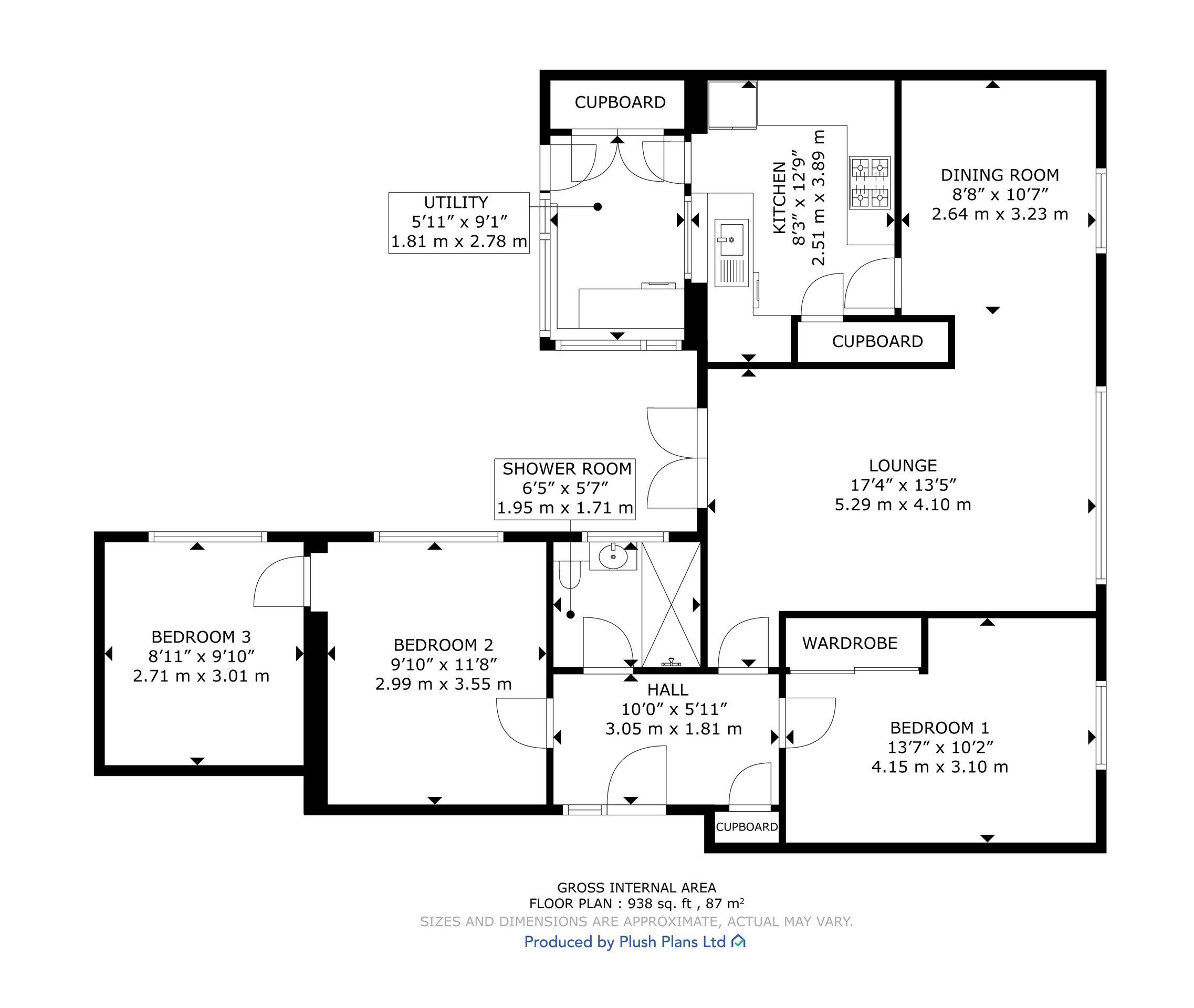 12 Grampian Way, Glasgow floorplan