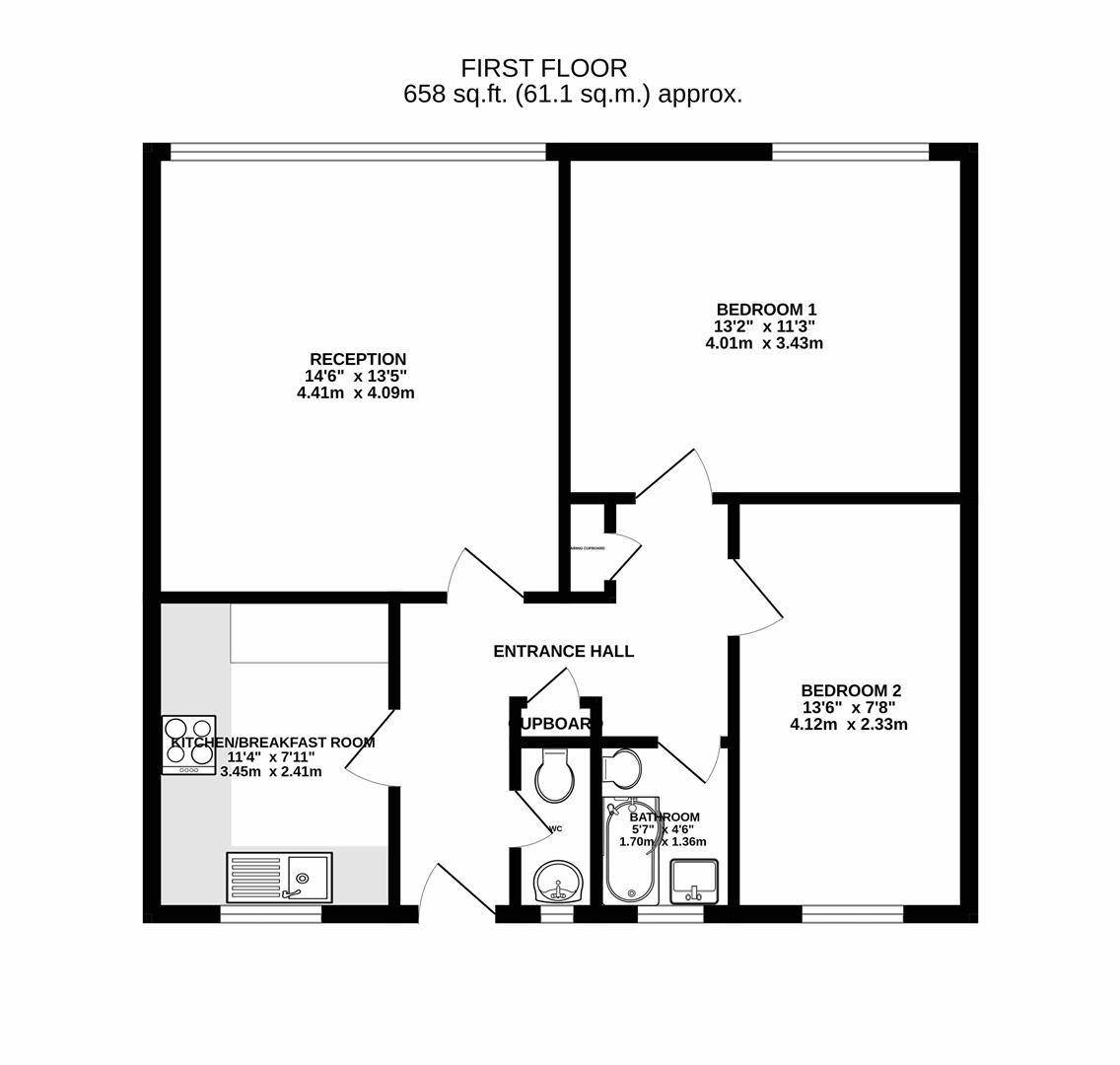 6, Newton Court, Perrymount Road, Haywards Heath floorplan