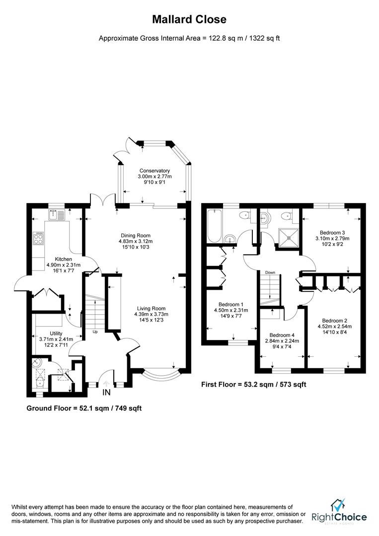 2, Mallard Close, Basingstoke floorplan