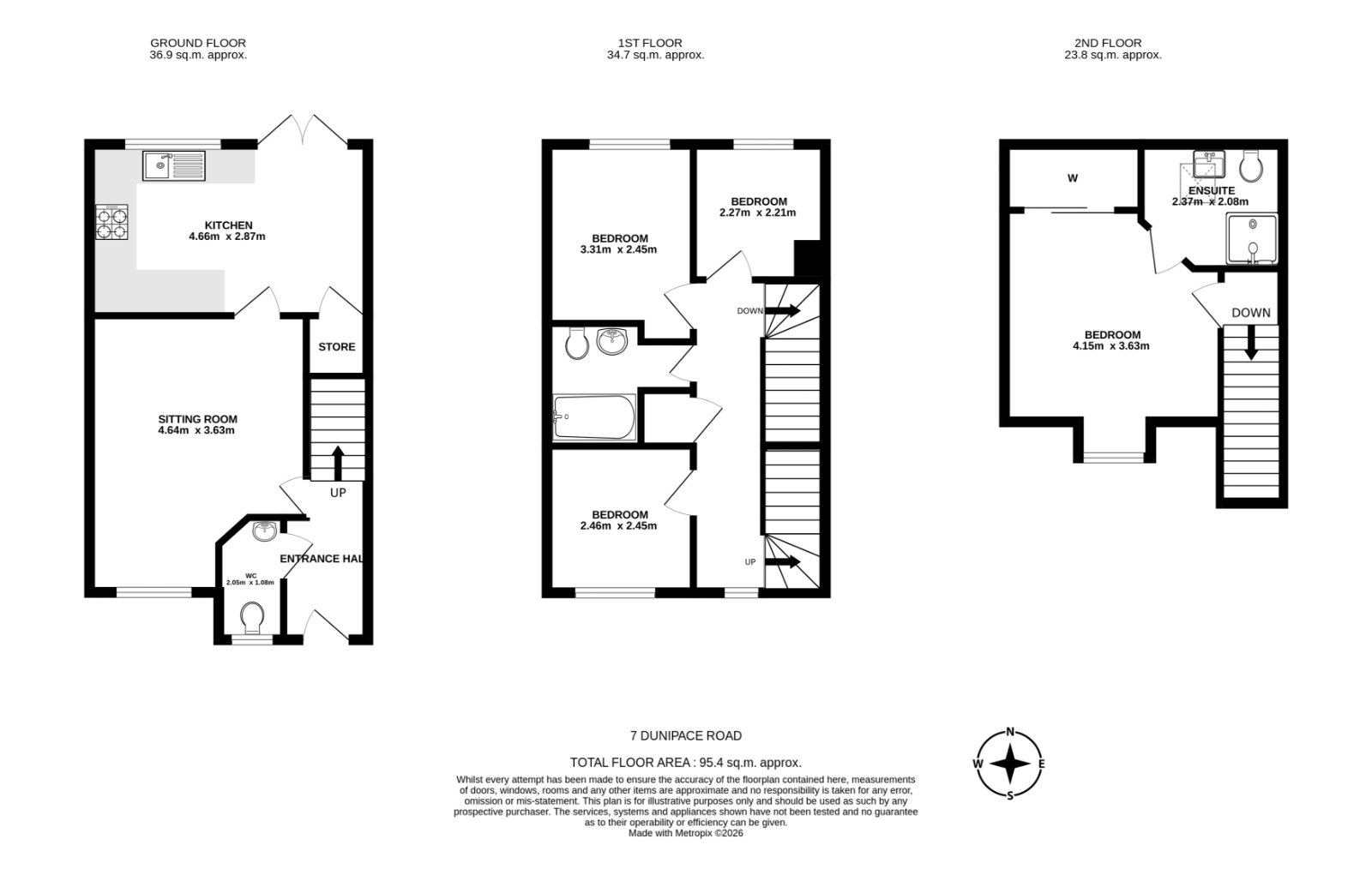 7 Dunipace Road, Edinburgh floorplan