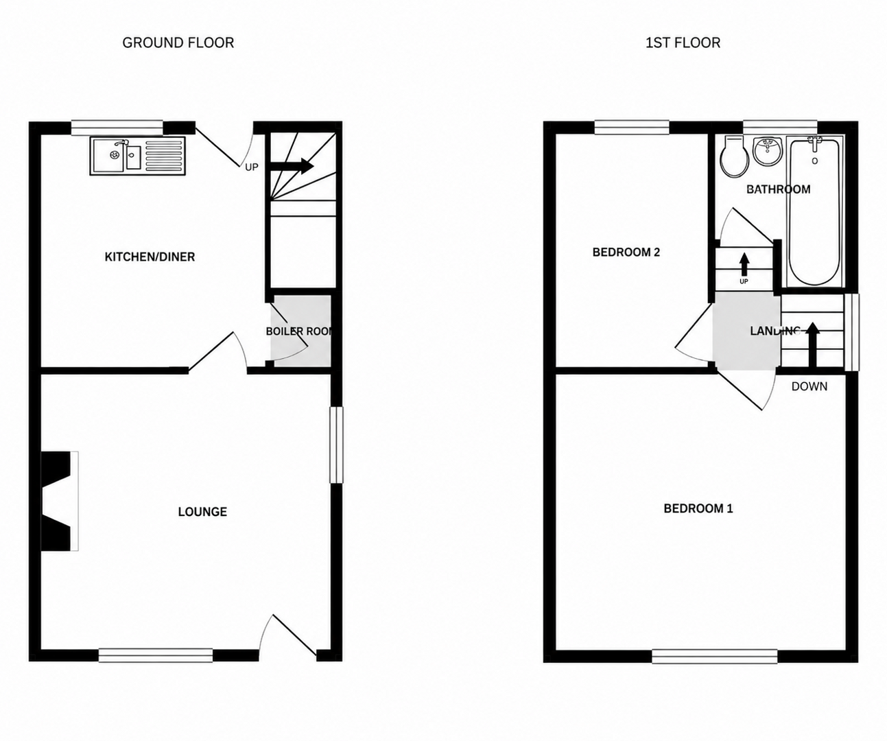 98, Chapel Lane, Preston floorplan