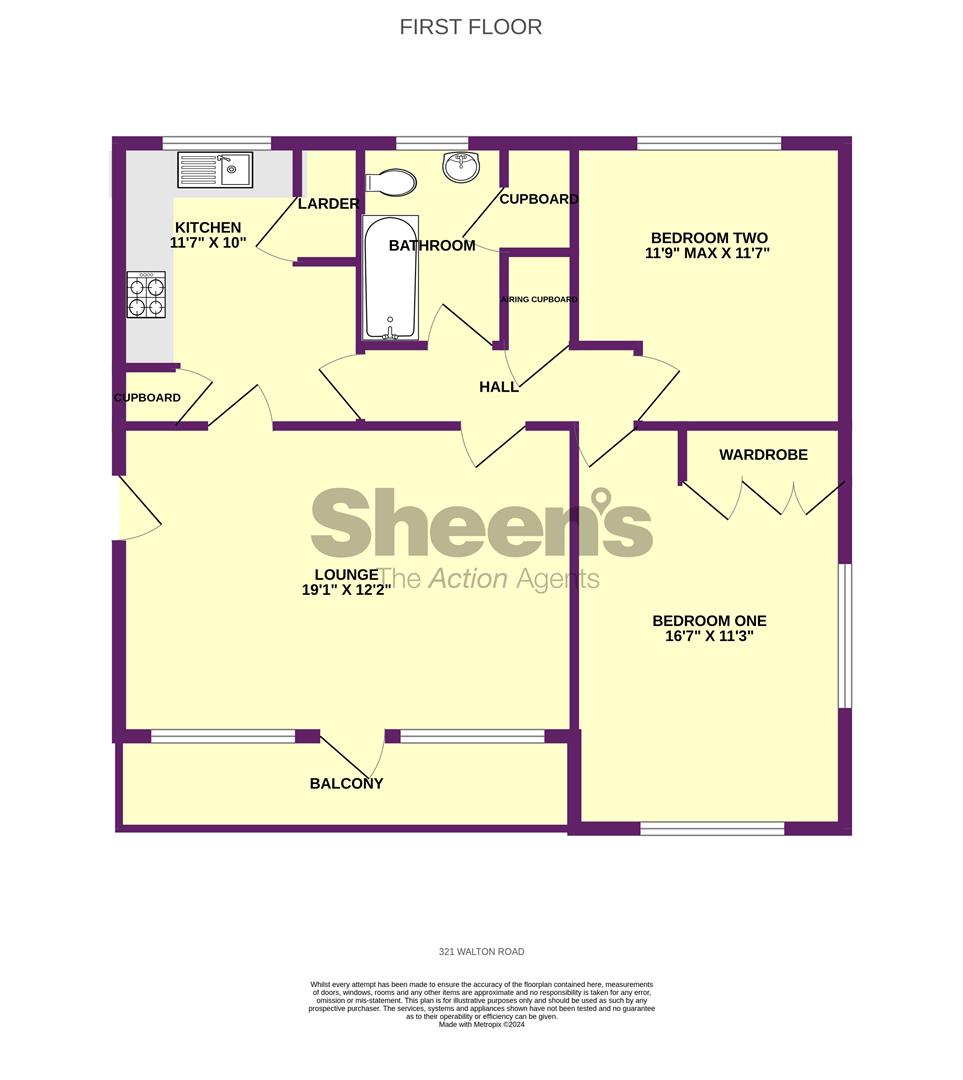 Flat 4, 321, Walton Road, Walton-on-the-Naze floorplan