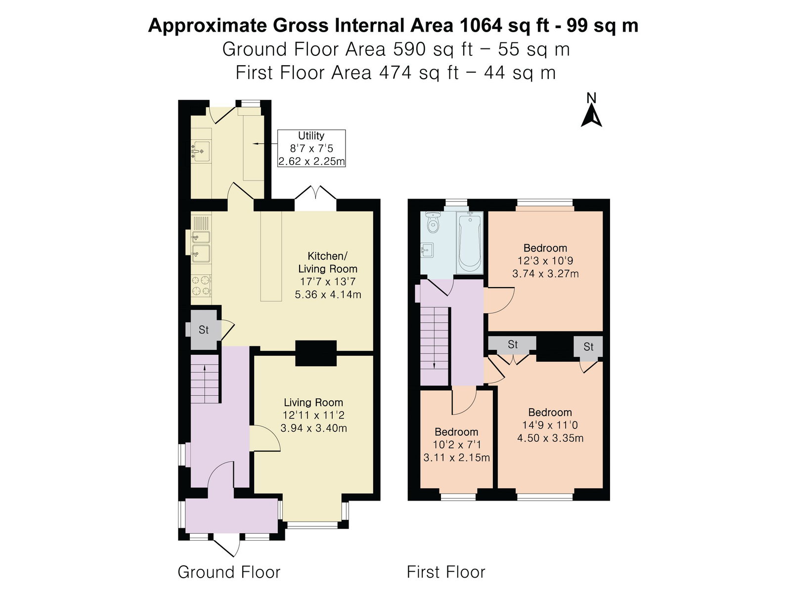 28, Dawnay Road, Bookham floorplan