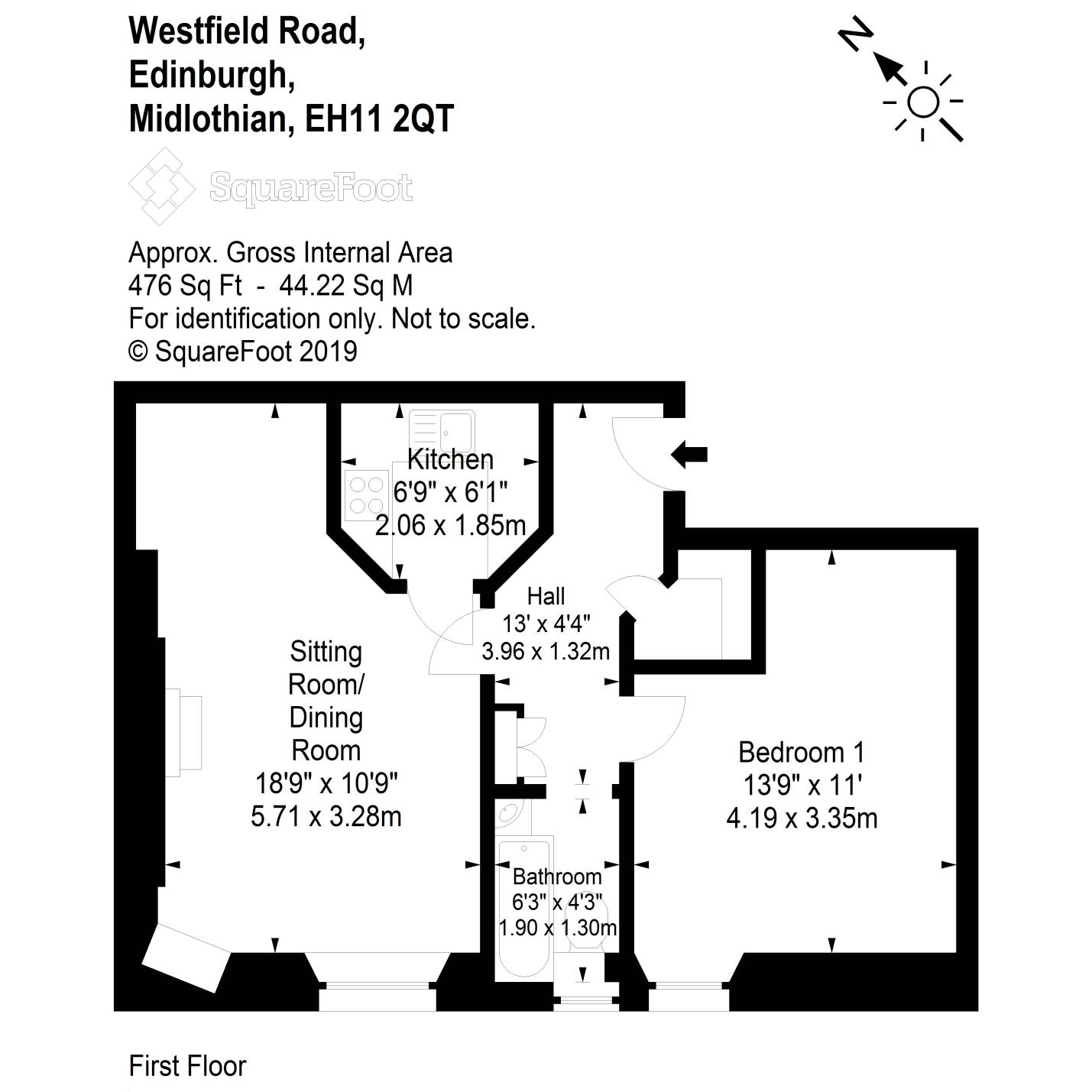 1 Bedrooms Flat for sale in 7/7 Westfield Road, Gorgie EH11